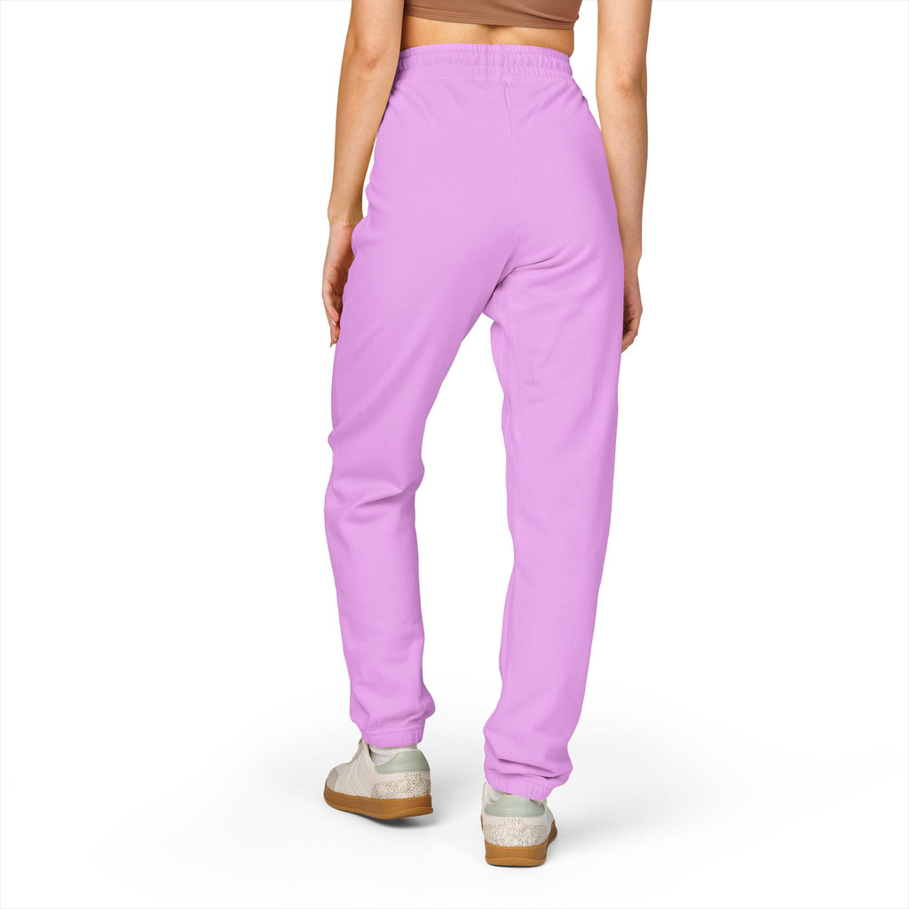 Adults Coach Vertical Logo Sweatpants — Garment-Dyed Fleece Joggers