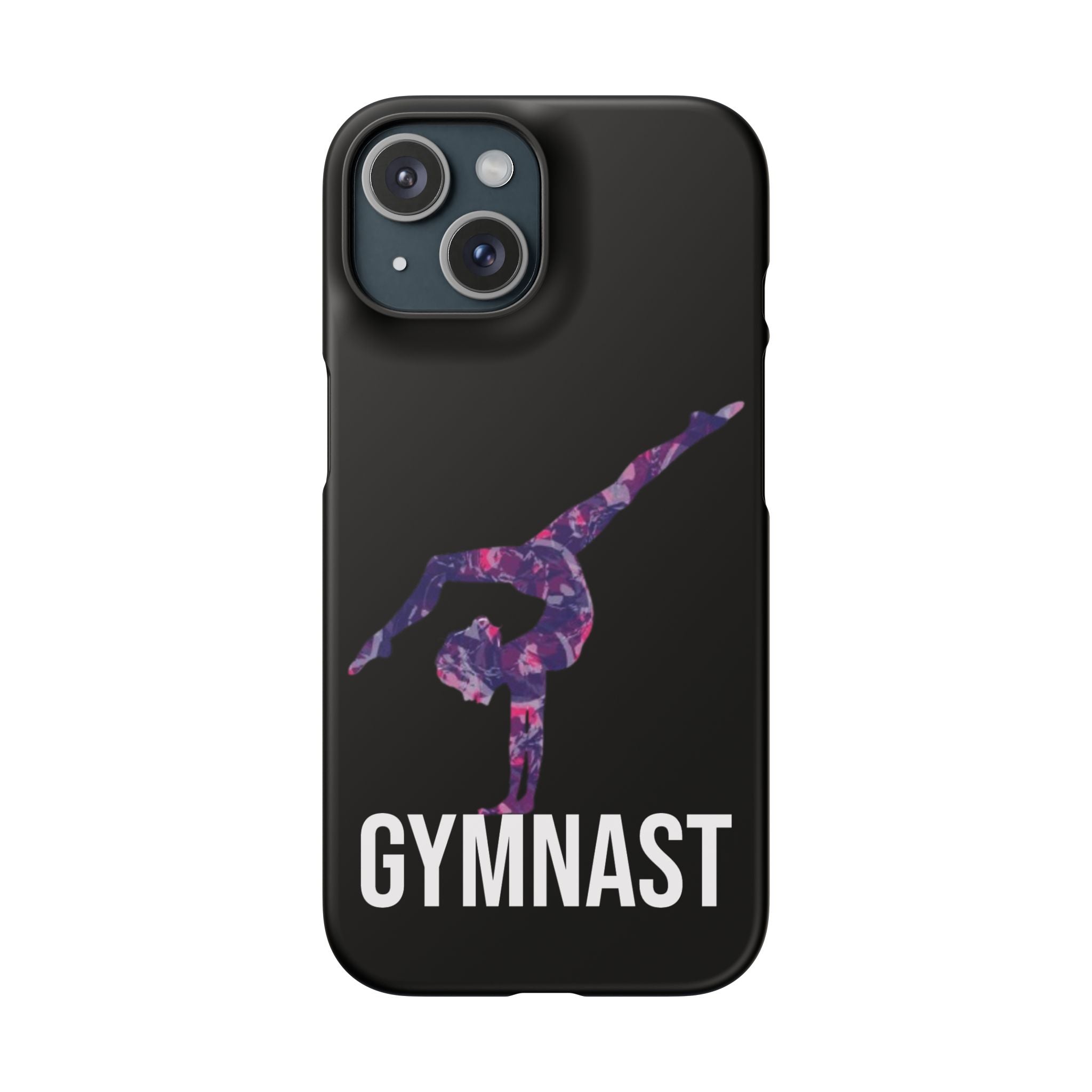 Gymnast Phone Case — Purple Galaxy Gymnastics Snap Case