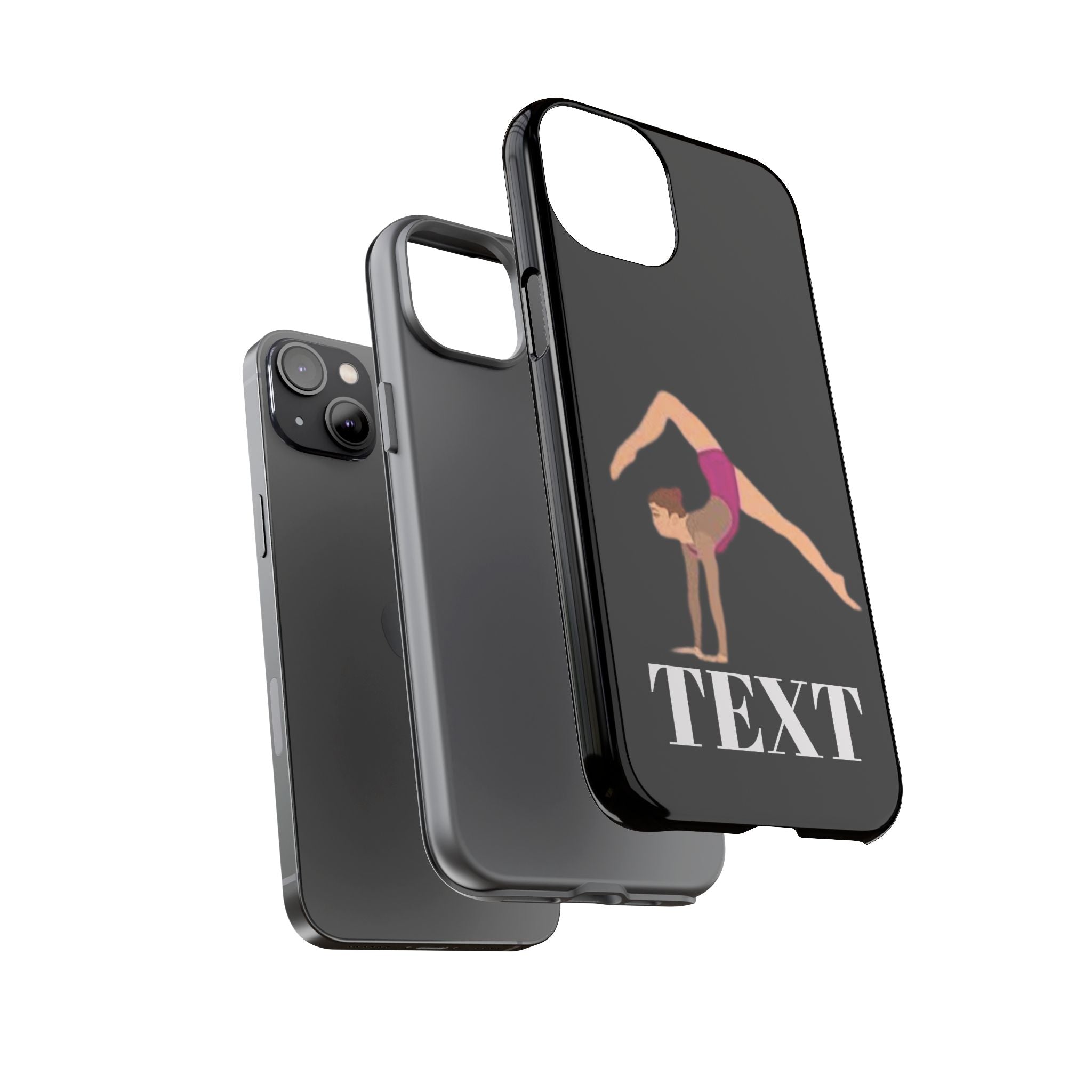 Gymnast Phone Case — Personalized TEXT Design