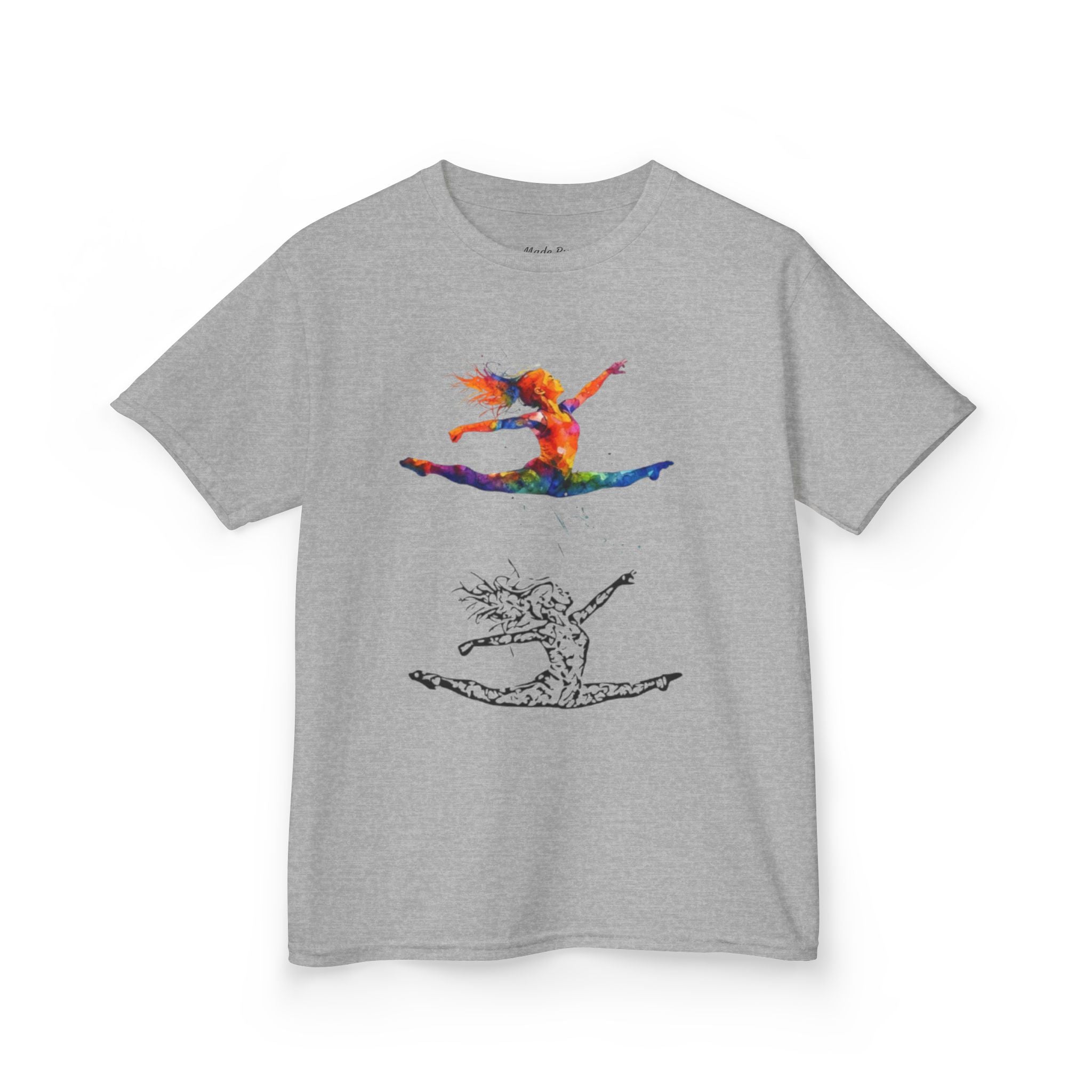 Colorful Splits Gymnastics Kids Tee (Kids)