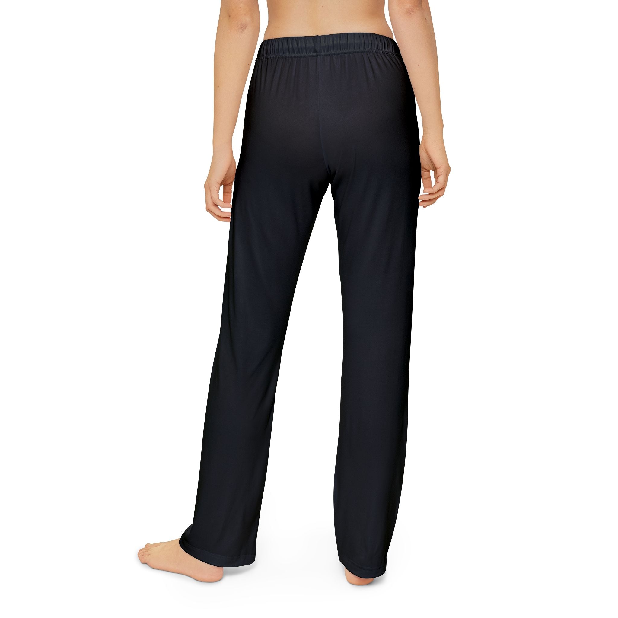 Kids Lounge Pants — Cozy Black Lounge Trousers with Colorful Kite Detail