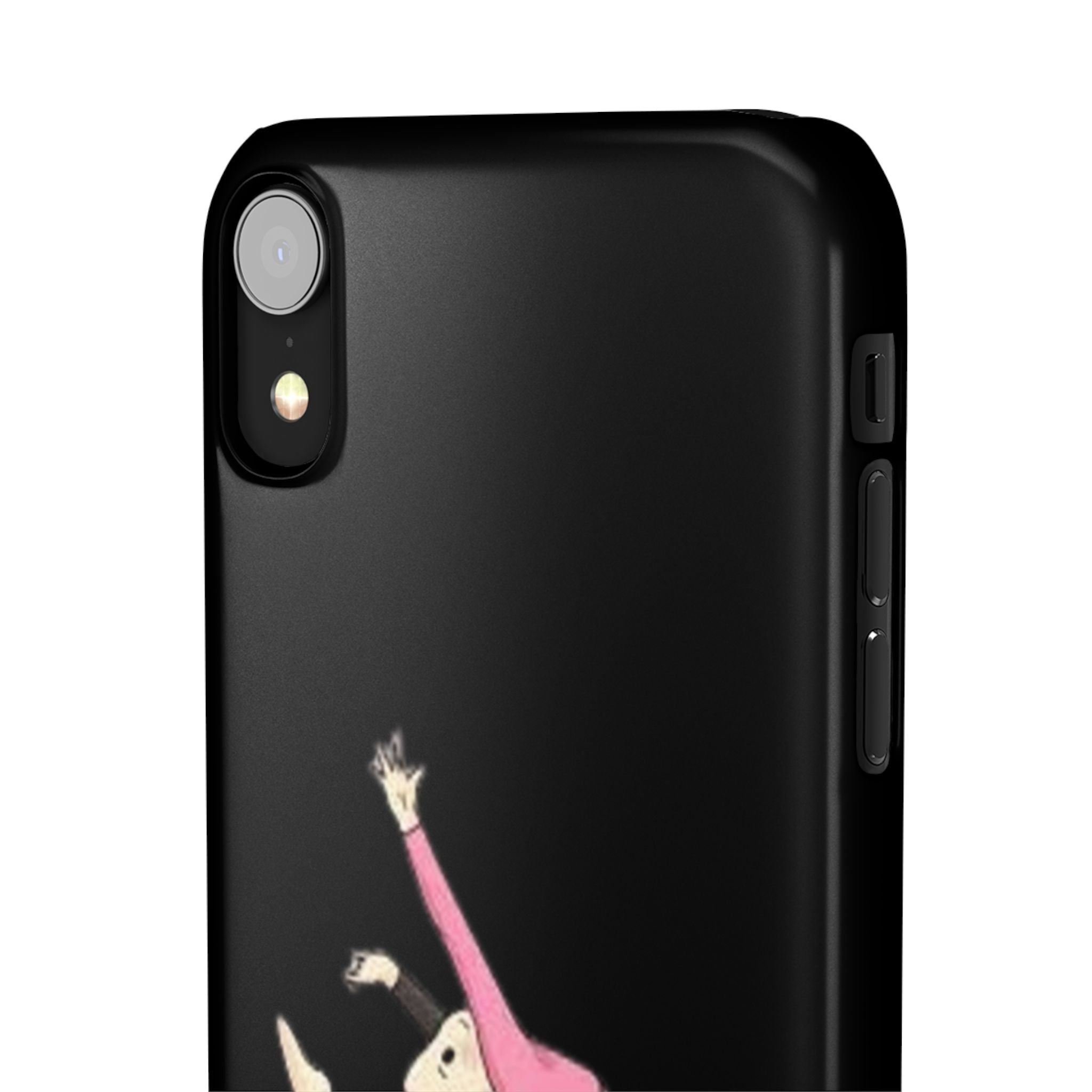 Gymnastics Phone Case — Leaping Girl Snap Case (Black)