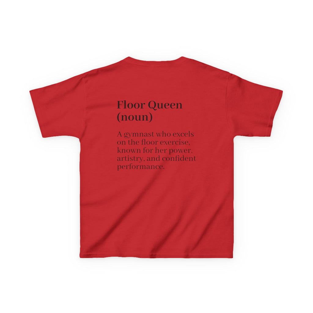 Custom Kids Tee — "Floor Queen" Gymnast Definition Shirt (Custom Name)