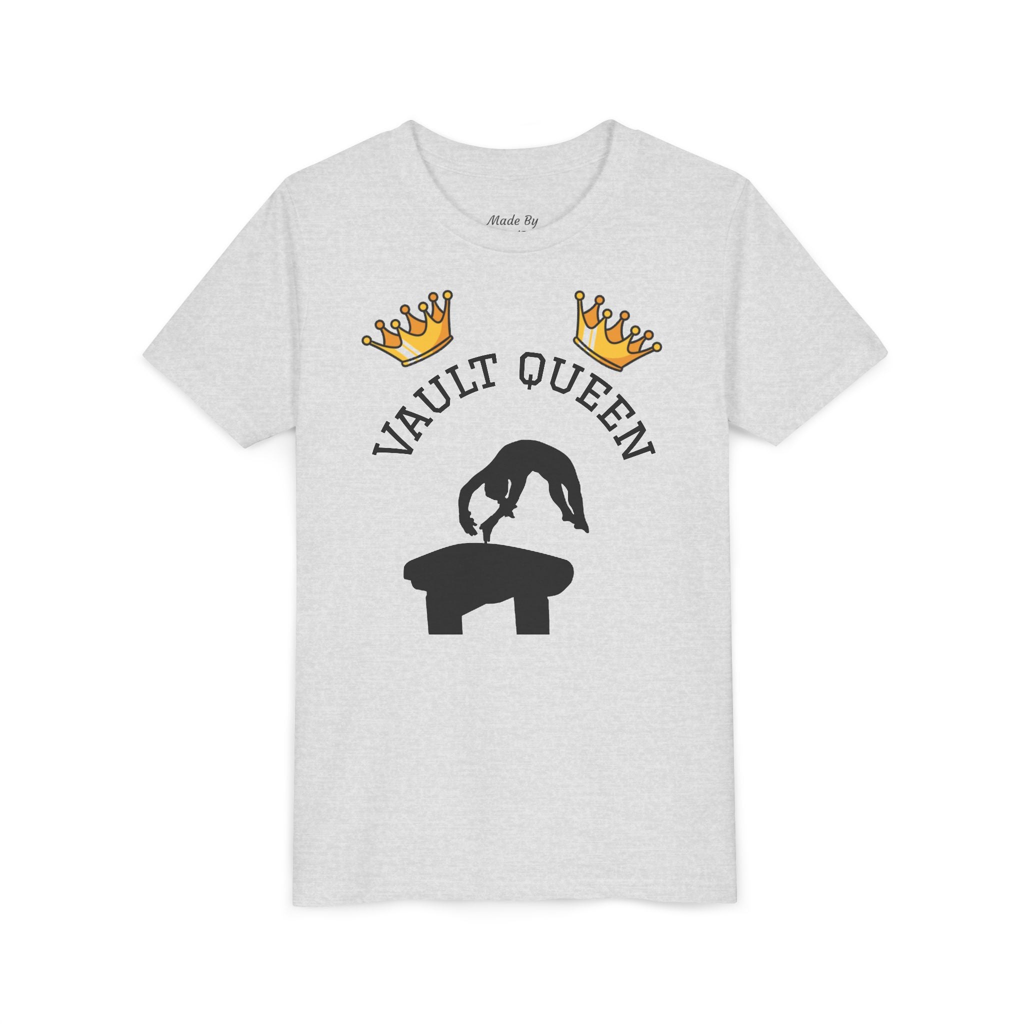 Vault Queen Youth Tee – Girls’ Gymnastics Shirt (Kids)