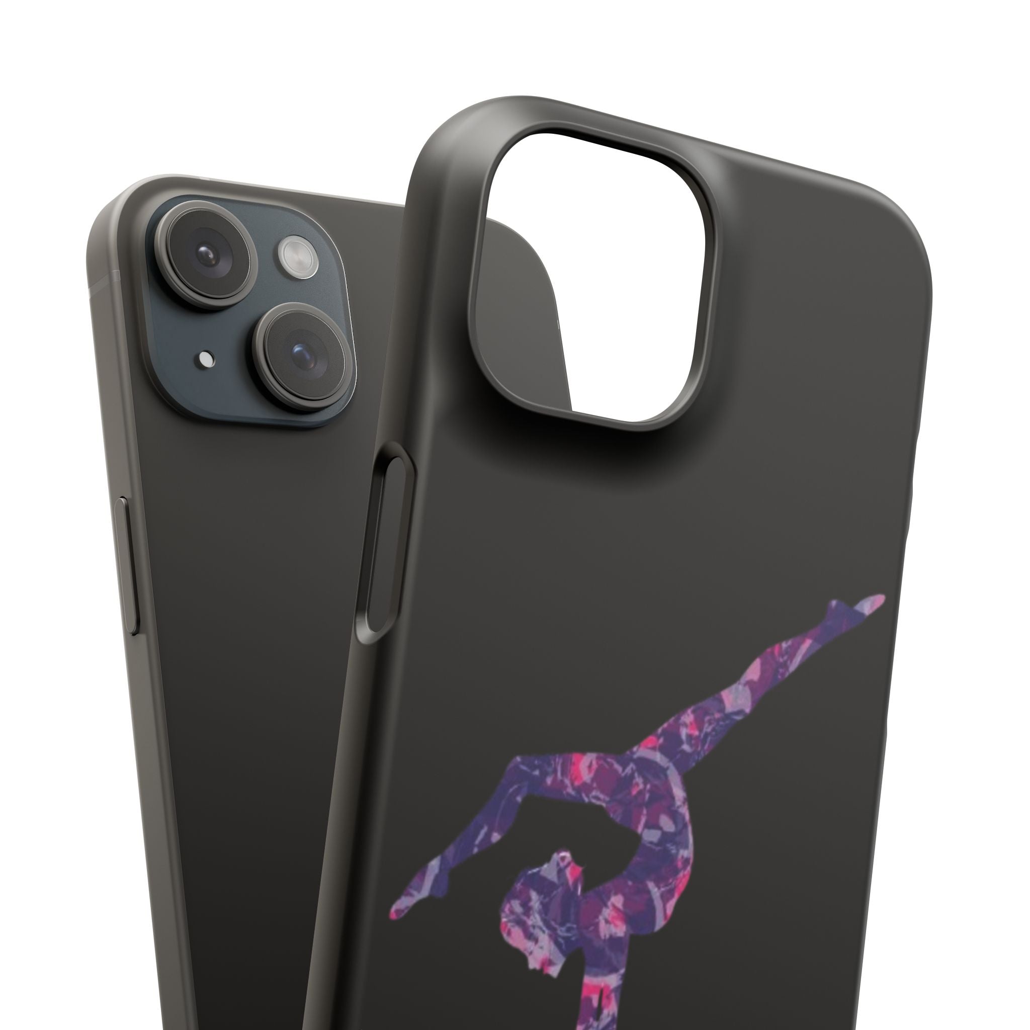 Gymnast Phone Case — Purple Galaxy Gymnastics Snap Case