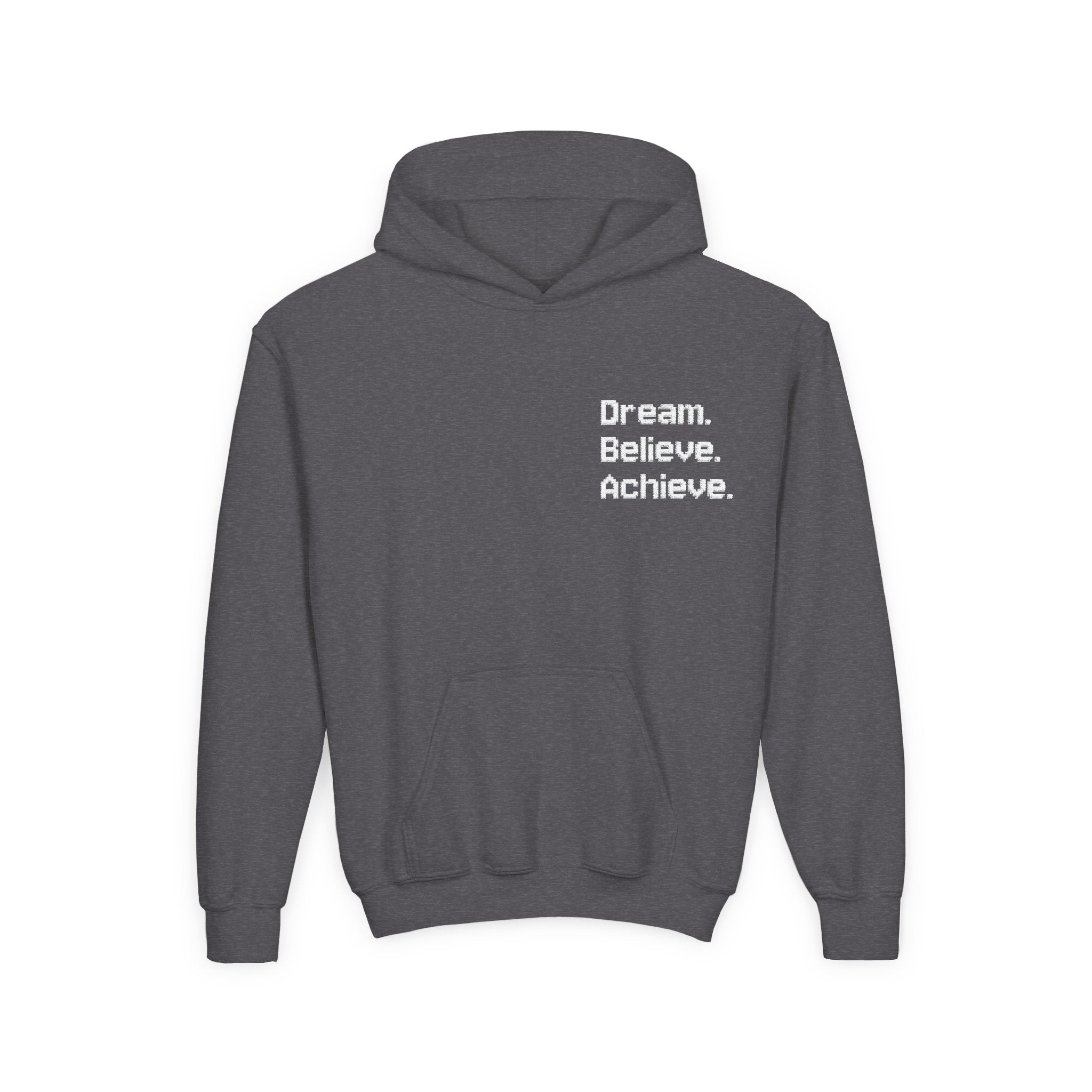 Inspirational Youth Hoodie - Dream Believe Achieve (Kids)