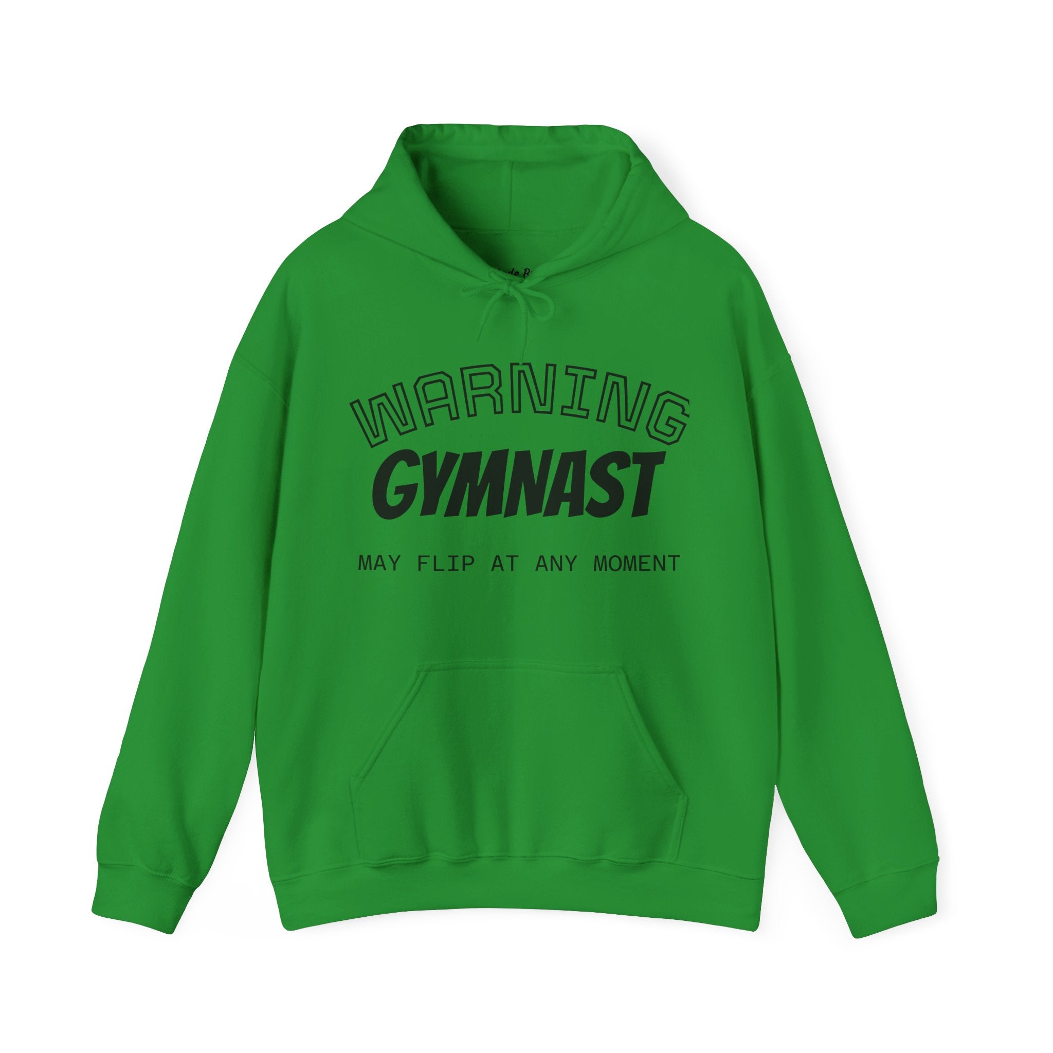 Unisex Heavy Blend™ Hooded Sweatshirt - WARNING GYMNAST MAY FLIP (Adult)