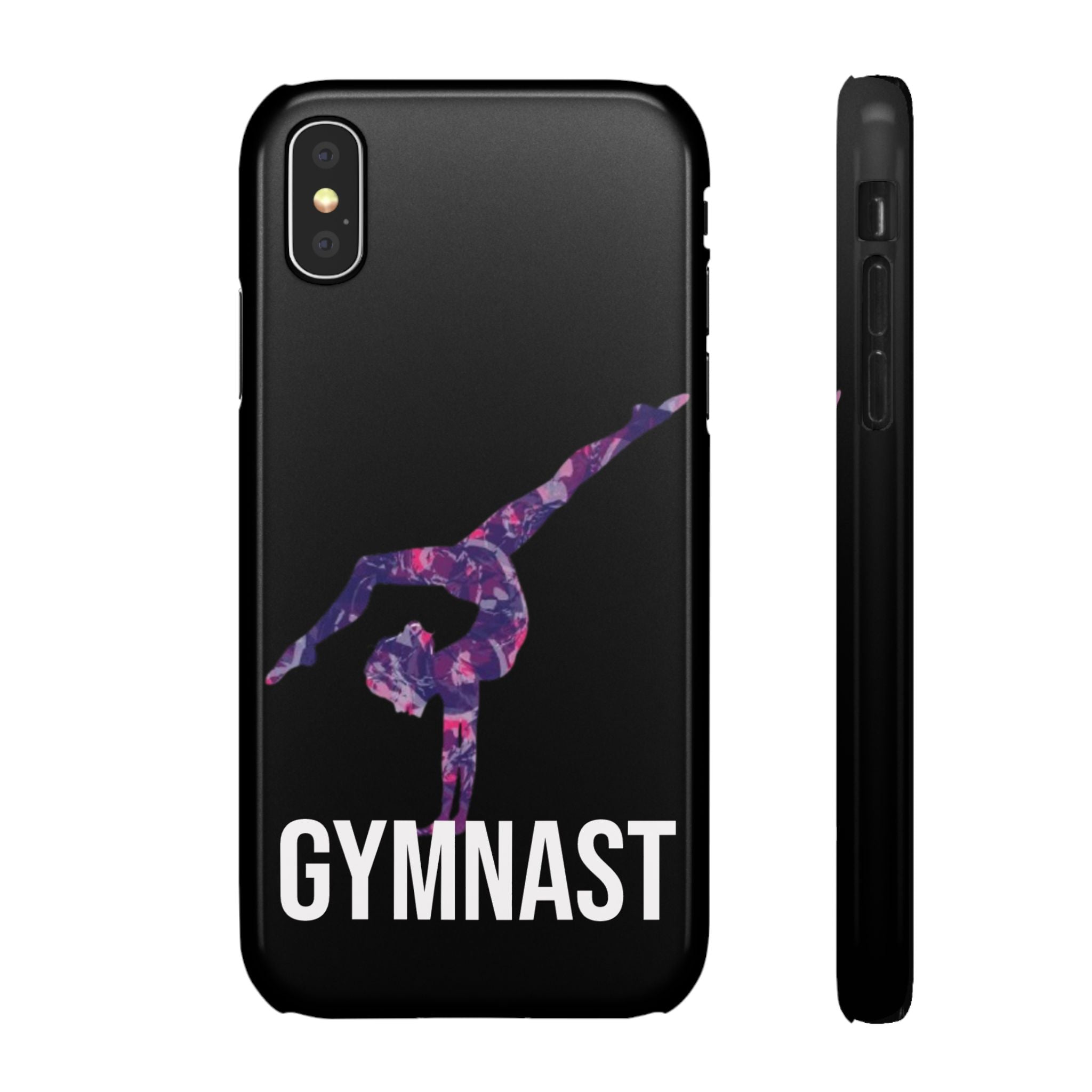 Gymnast Phone Case — Purple Galaxy Gymnastics Snap Case