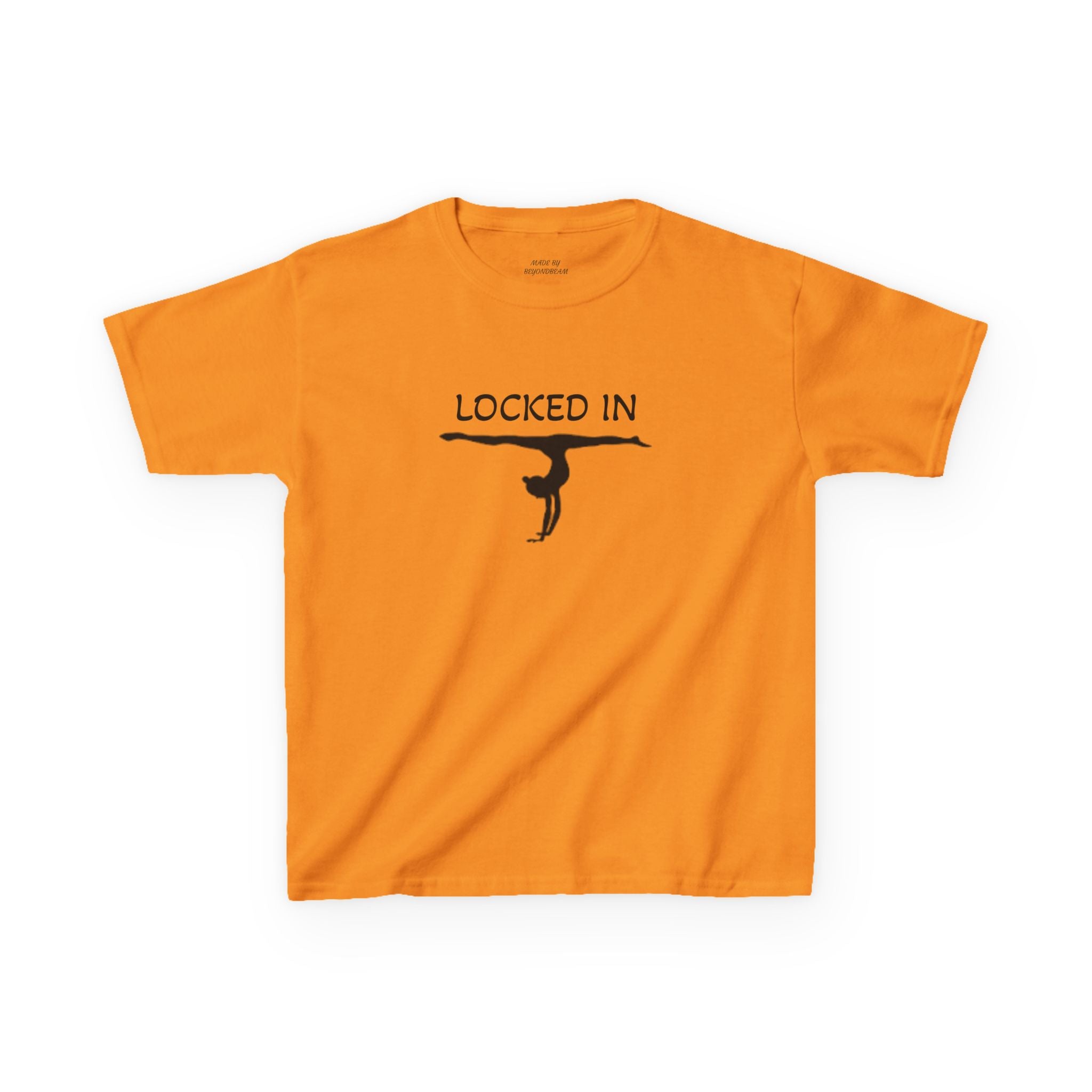 Kids Gymnastics T‑Shirt — "Stay Locked In" Balance Beam Design
