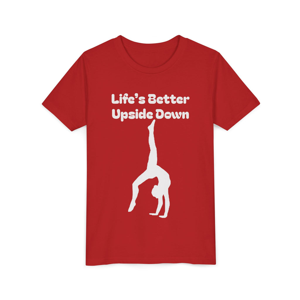 Youth Short Sleeve Tee - Life’s Better Upside Down (Kids)