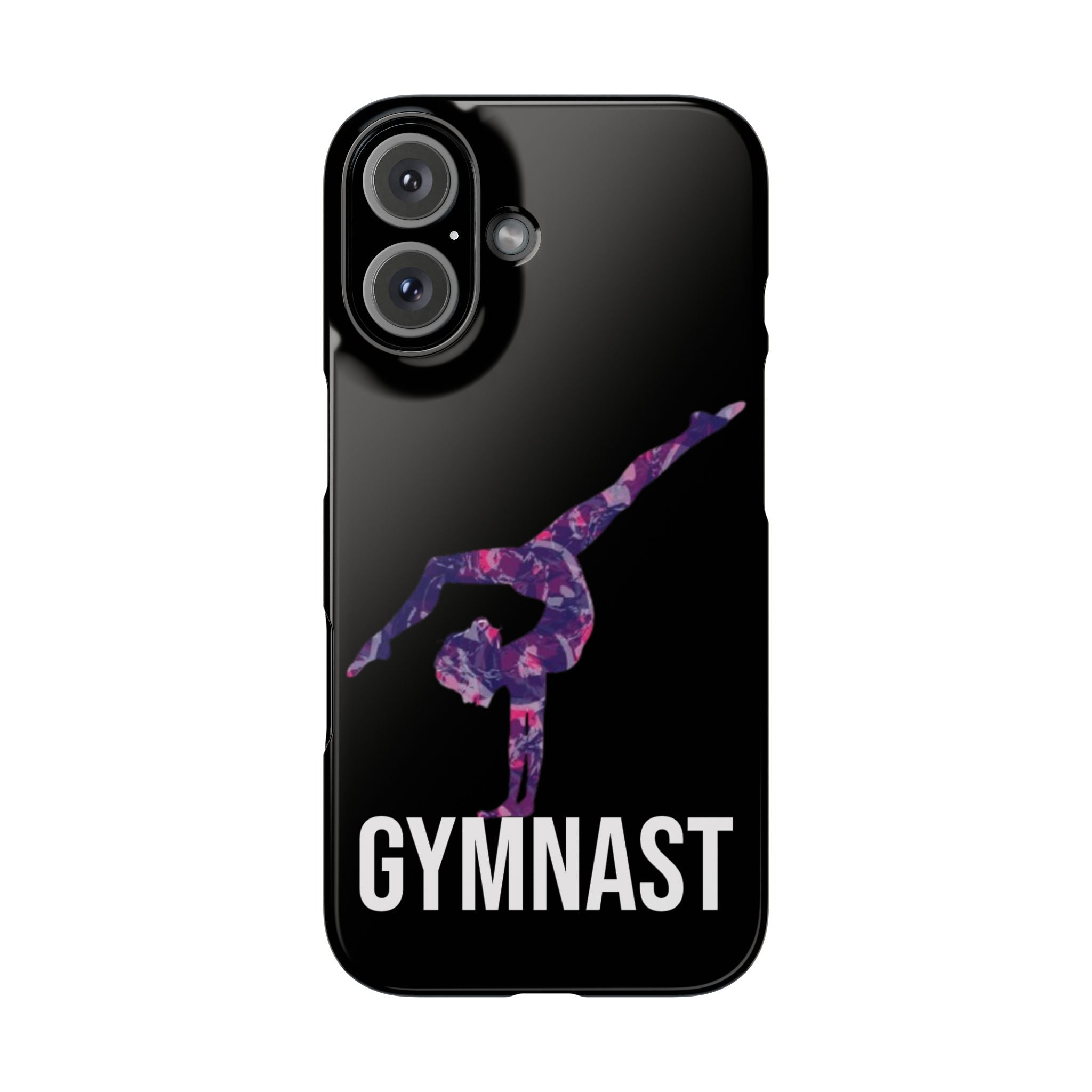 Gymnast Phone Case — Purple Galaxy Gymnastics Snap Case