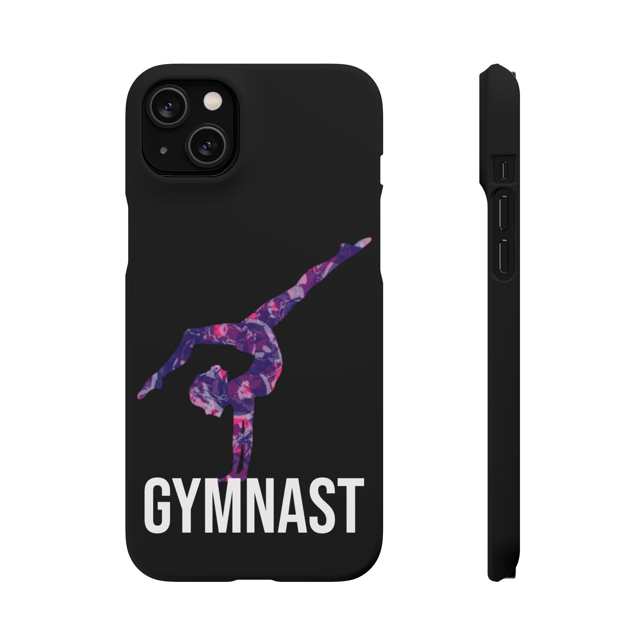 Gymnast Phone Case — Purple Galaxy Gymnastics Snap Case