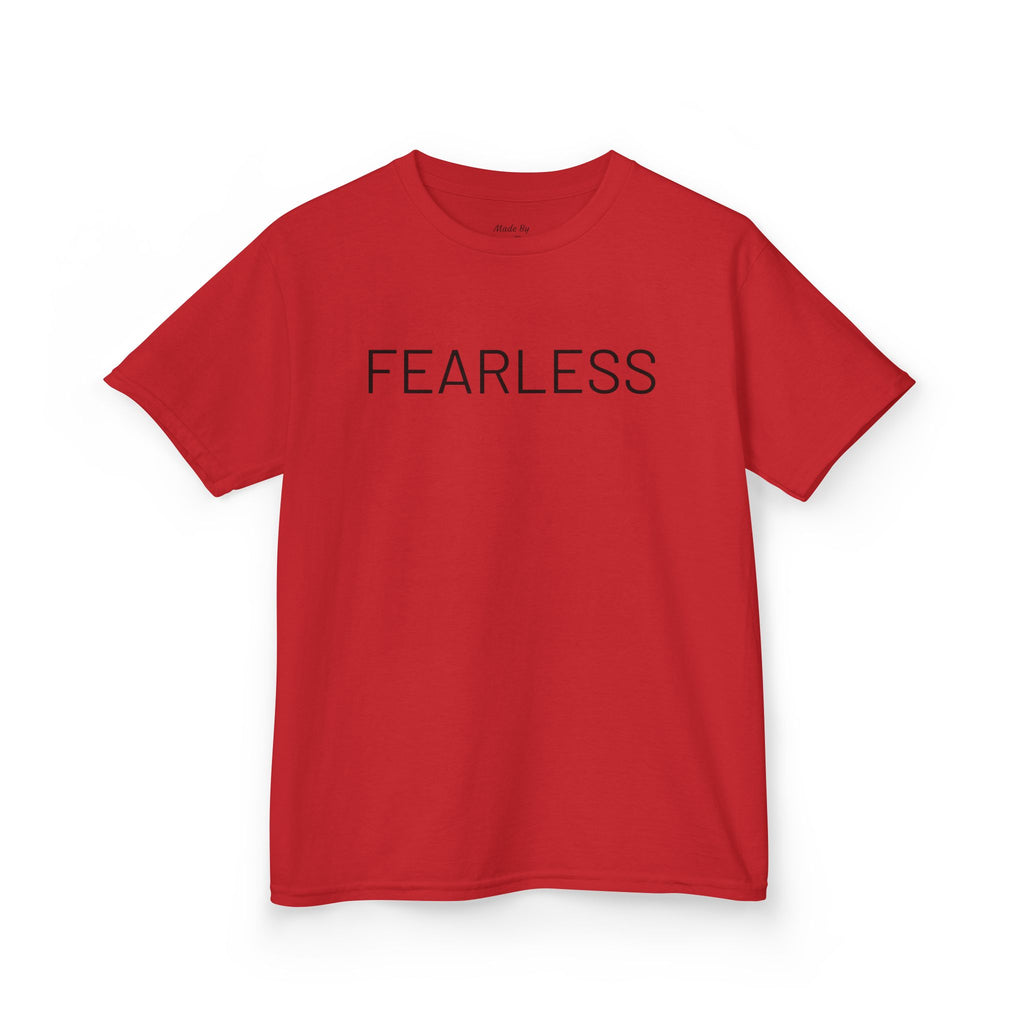 Kids Tee - FEARLESS Gymnastics Shirt with Back Silhouette
