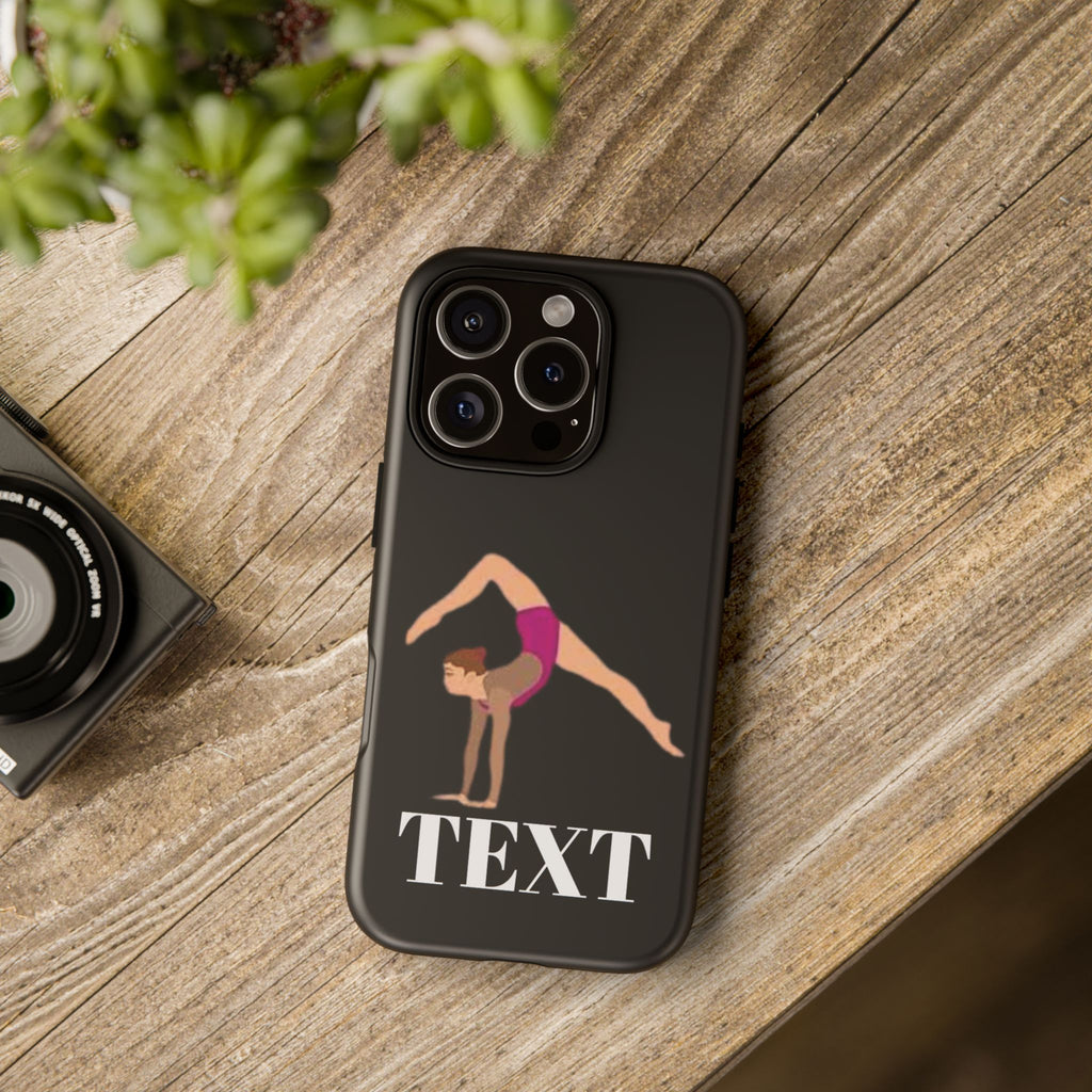 Gymnast Phone Case — Personalized TEXT Design