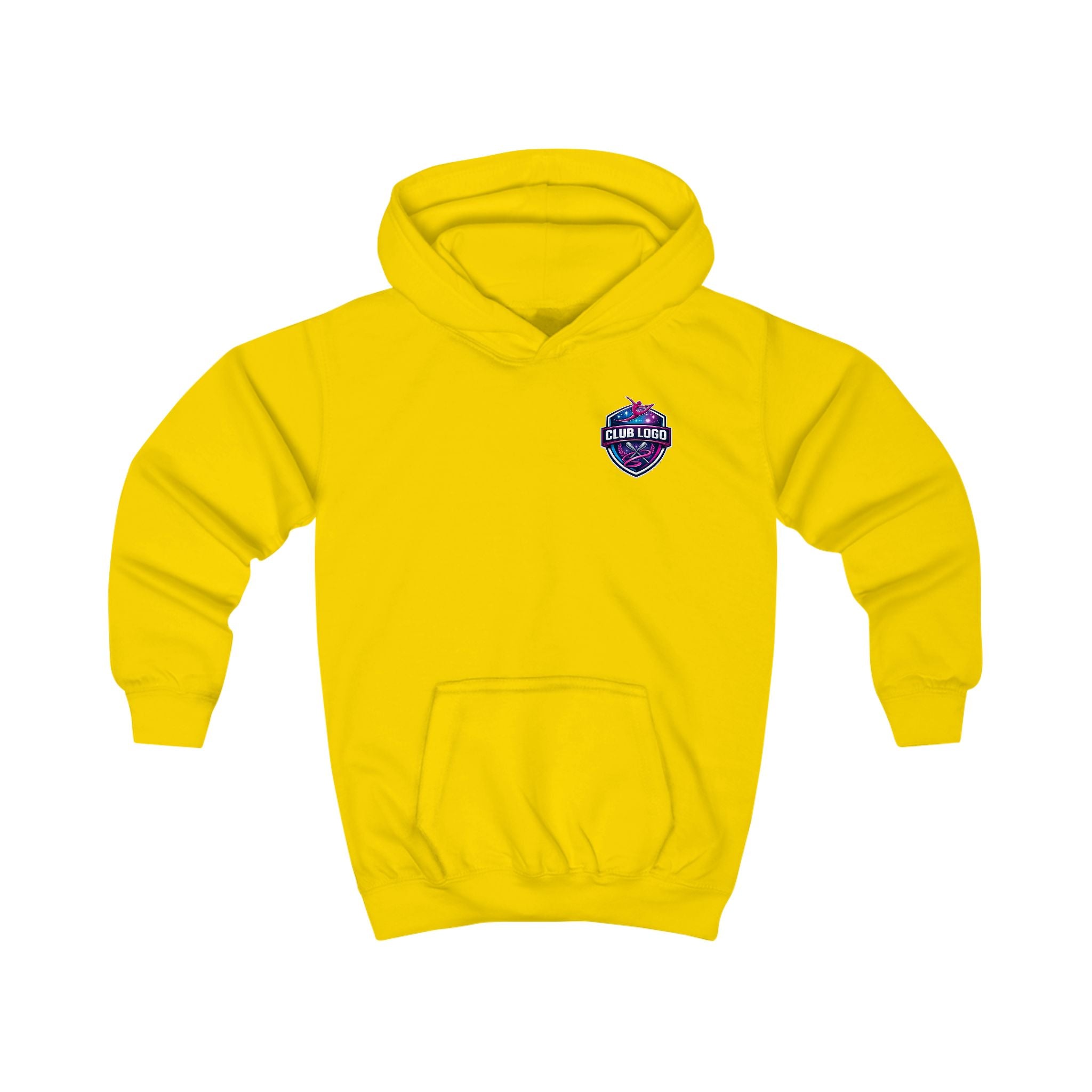 Personalized Club Logo Kids Gymnast Hoodie – Personalized "GYMNAST" Backprint