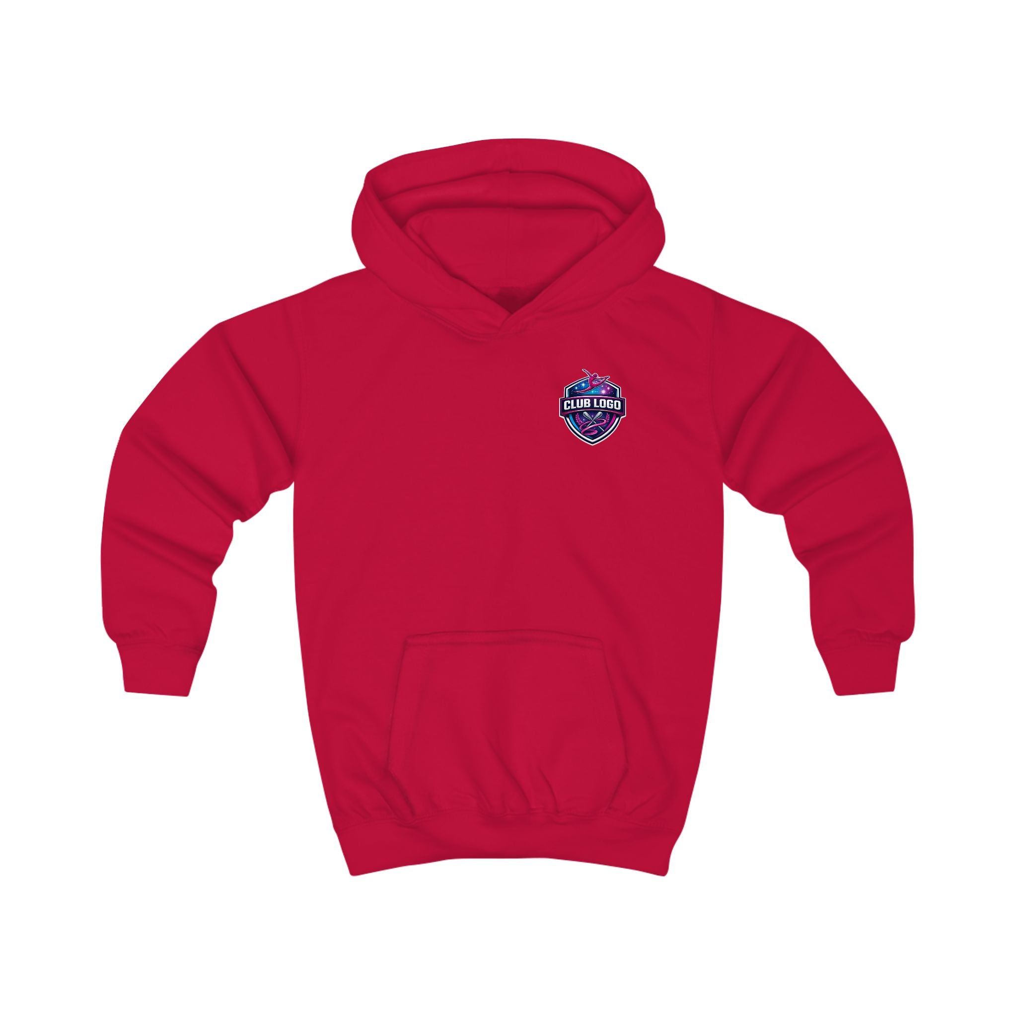 Personalized Club Logo Kids Gymnast Hoodie – Personalized "GYMNAST" Backprint