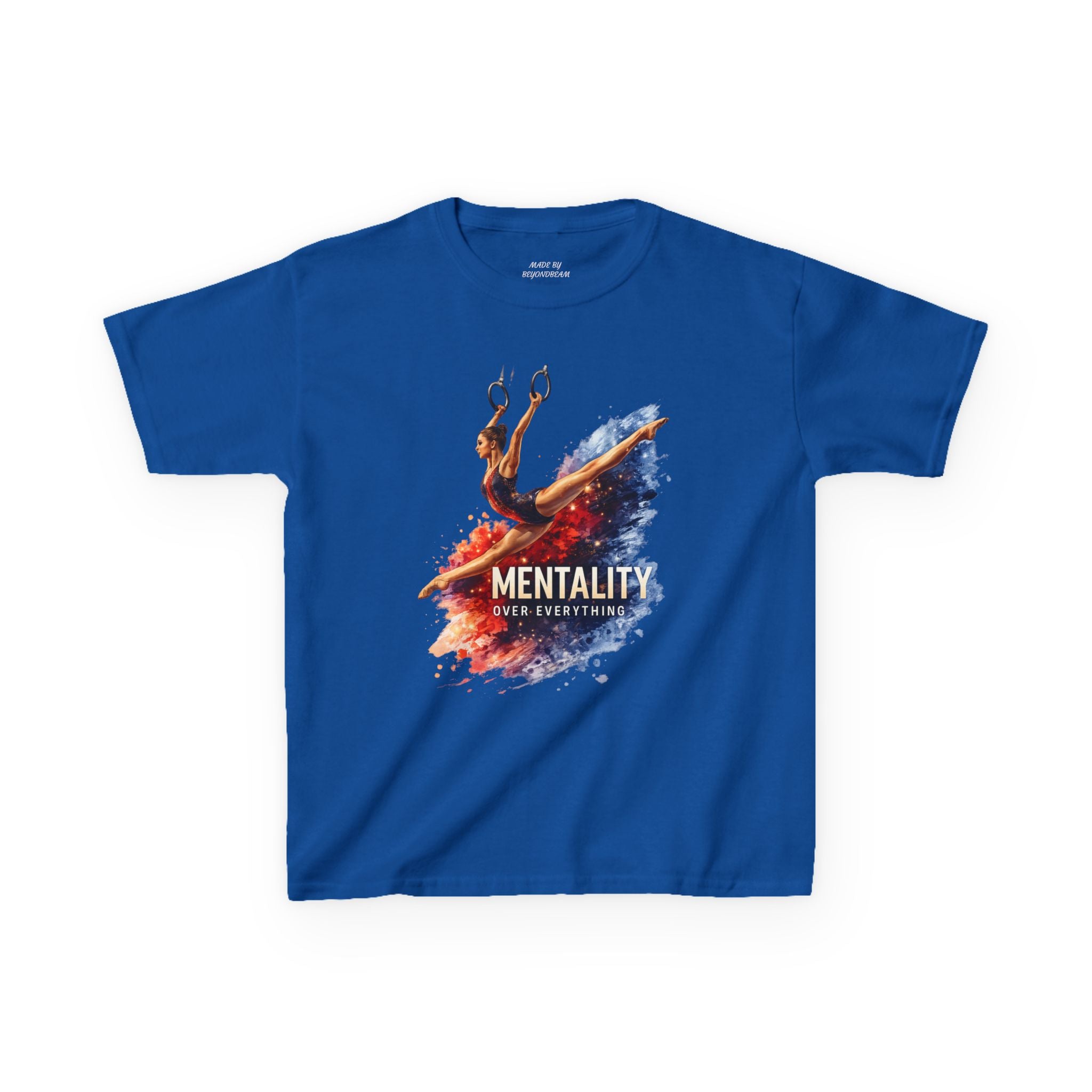 Kids Gymnastics T‑Shirt — 'Mentality: Gymnastics' Colorful Athlete Design