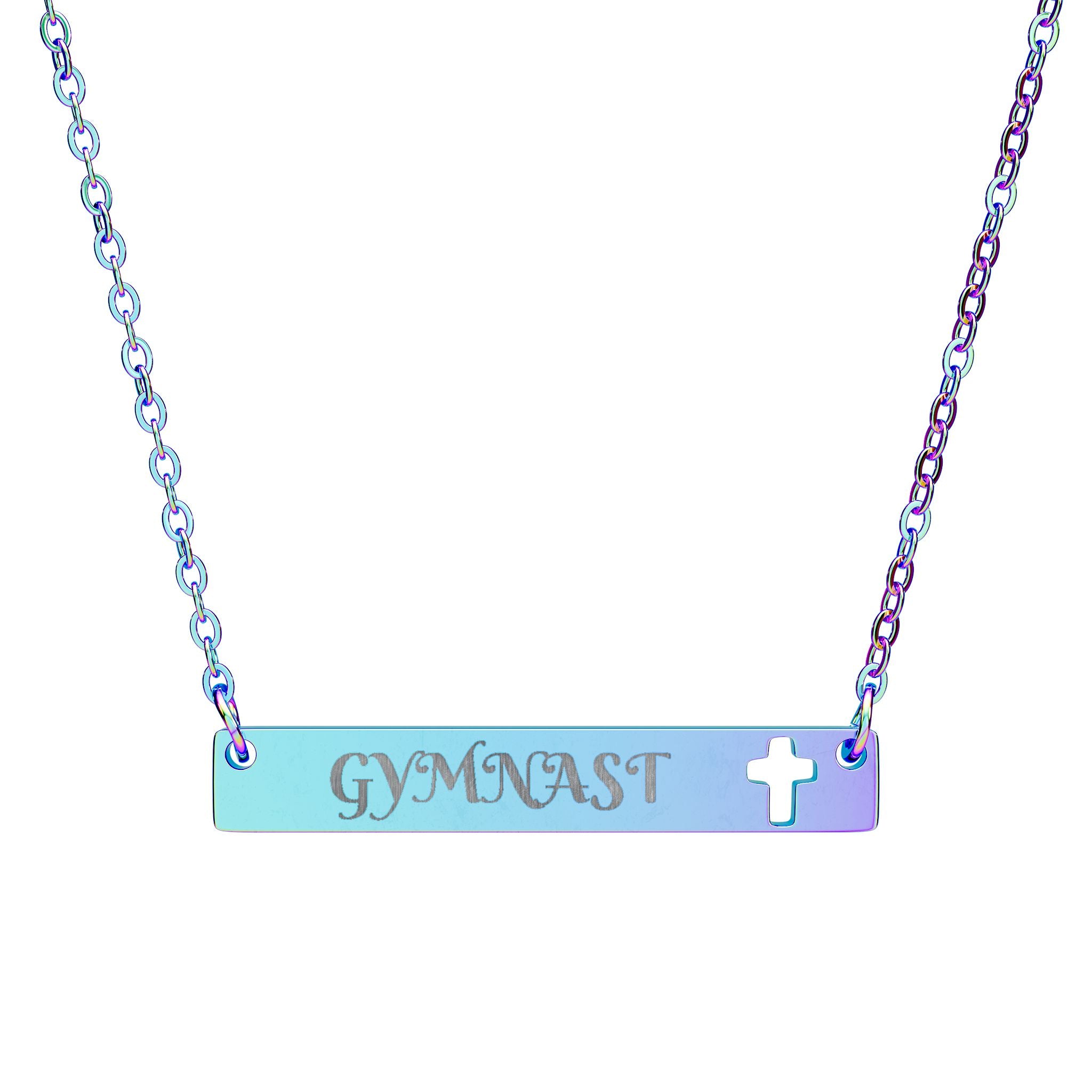 Gymnast Cross Bar Necklace