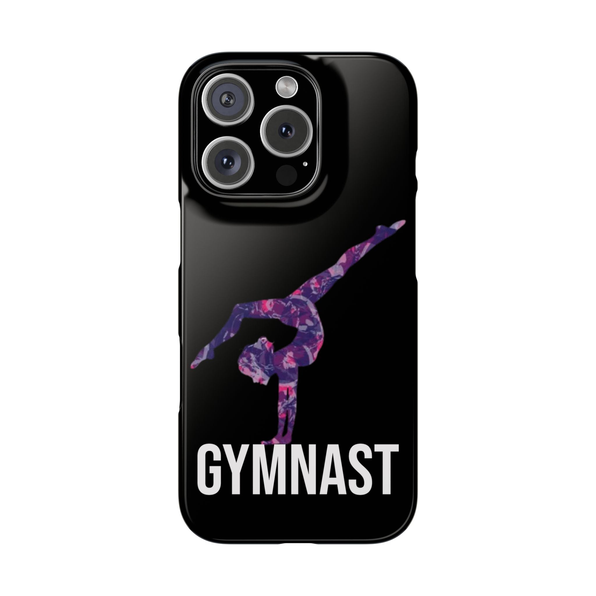Gymnast Phone Case — Purple Galaxy Gymnastics Snap Case