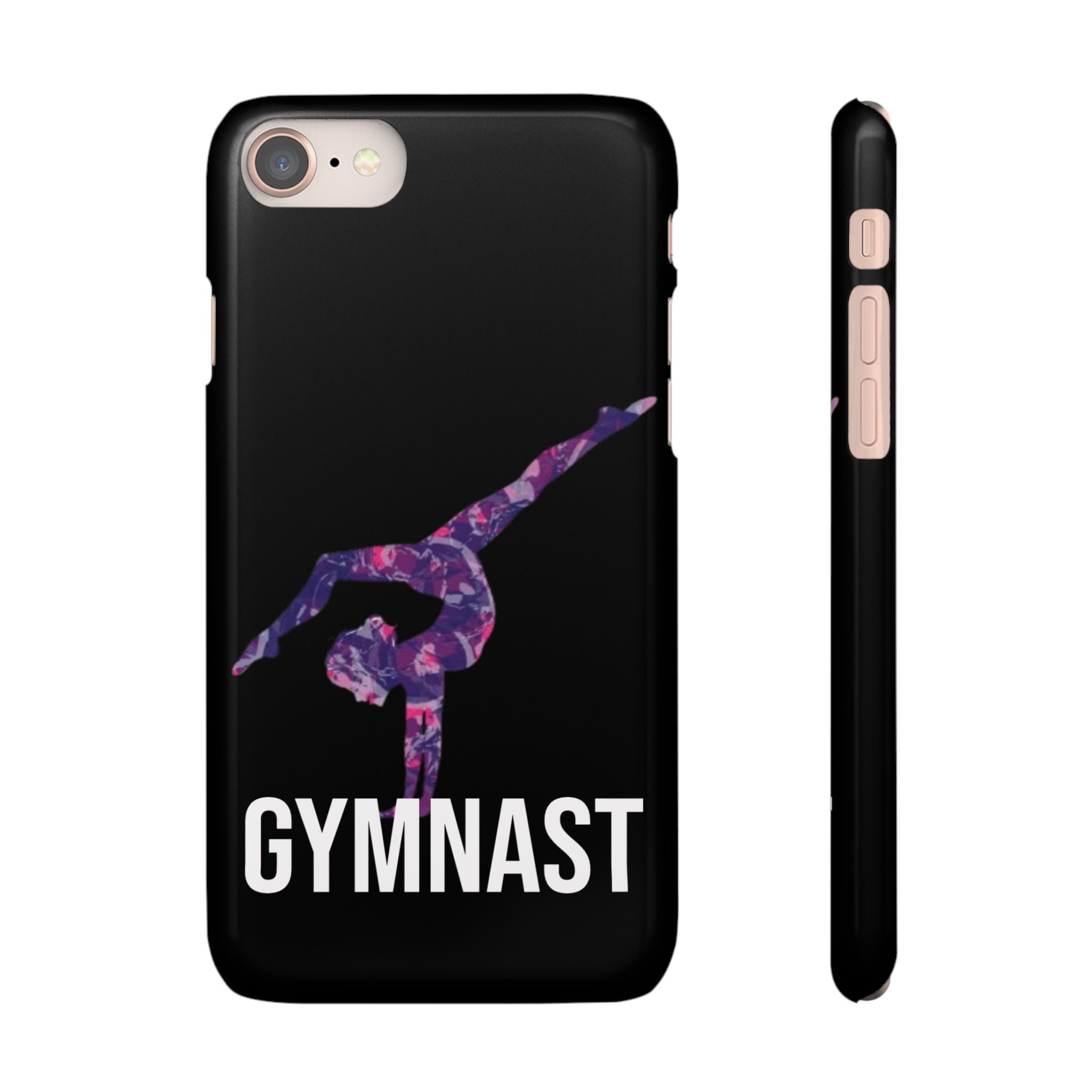 Gymnast Phone Case — Purple Galaxy Gymnastics Snap Case
