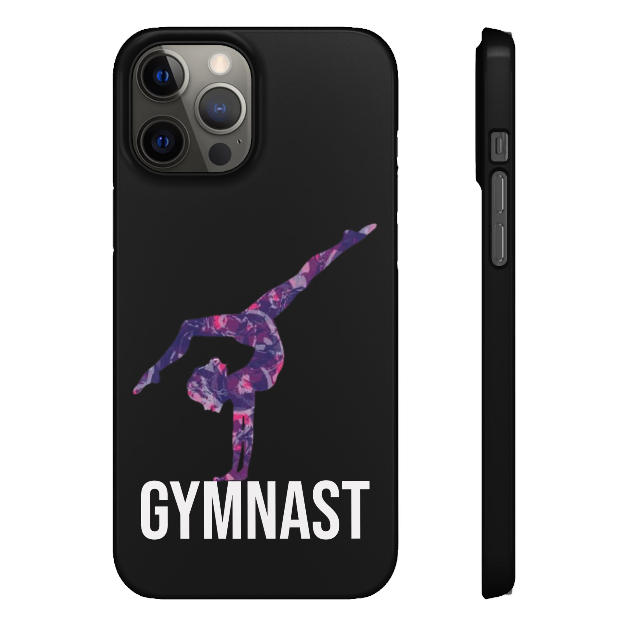 Gymnast Phone Case — Purple Galaxy Gymnastics Snap Case