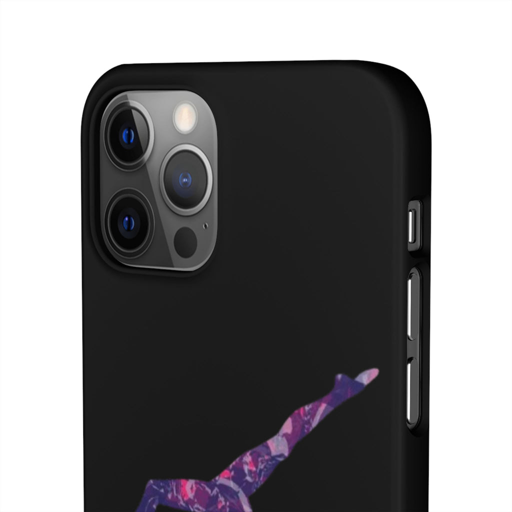 Gymnast Phone Case — Purple Galaxy Gymnastics Snap Case