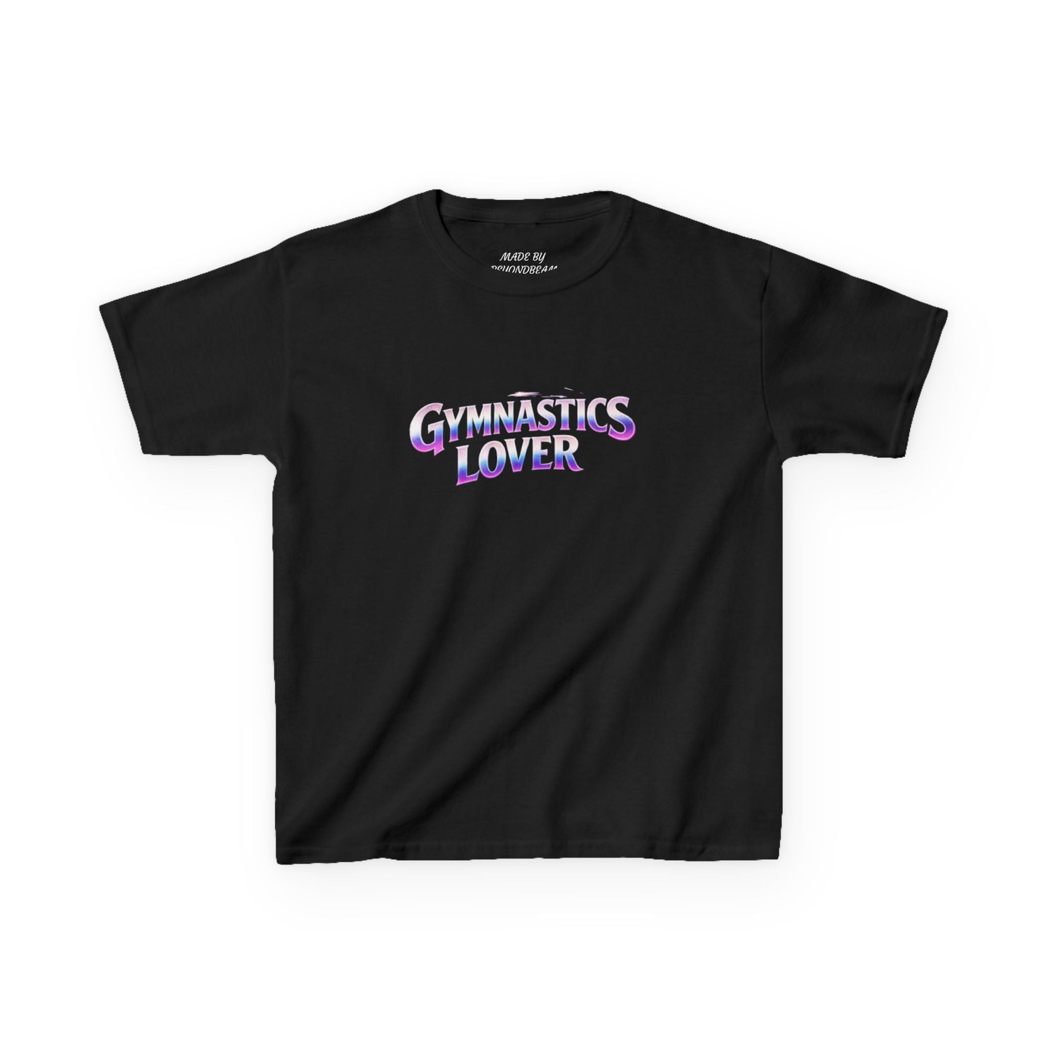 Kids T-Shirt — "Gymnastics Lover" Retro Neon Graphic Tee