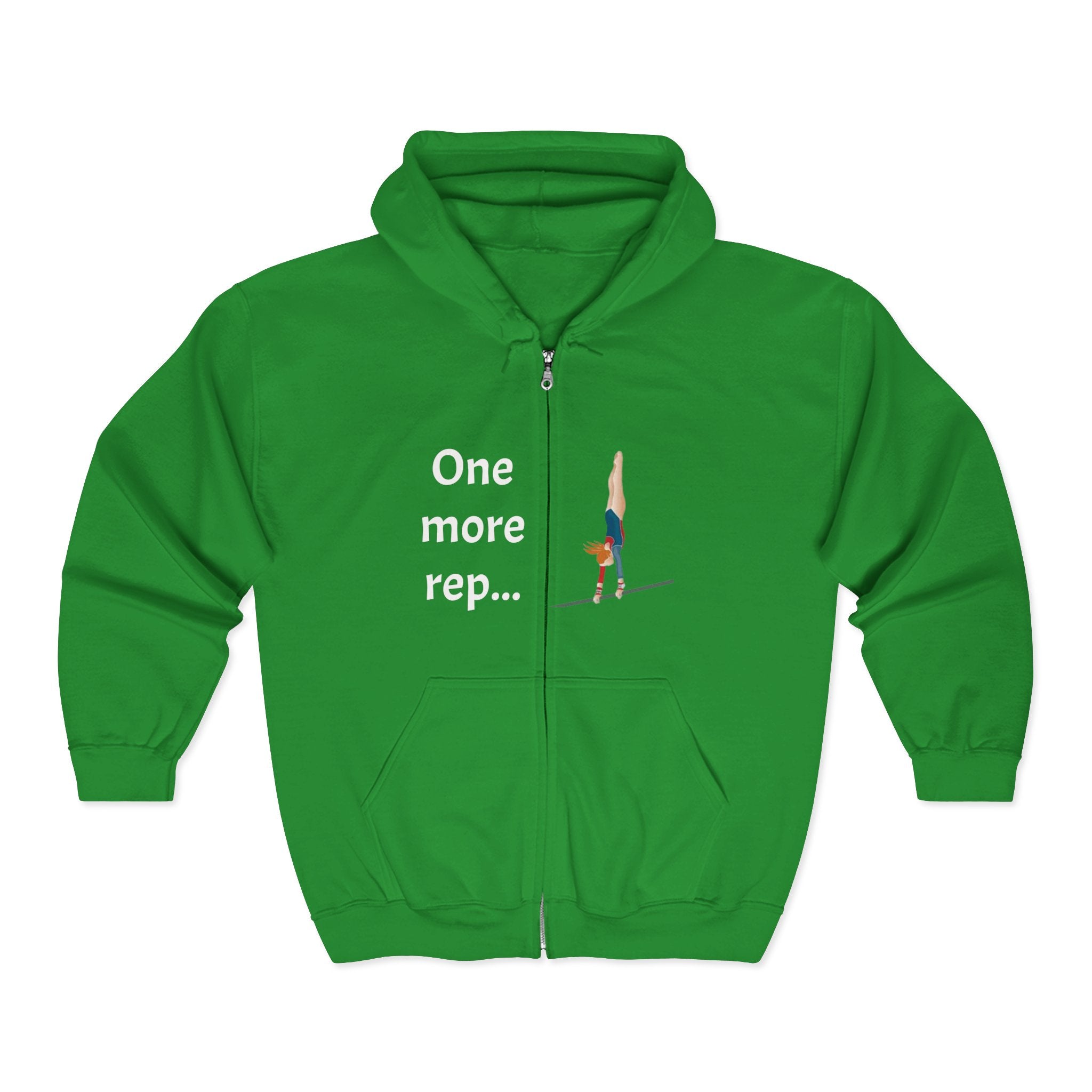 Gym Motivational Zip-Up Hoodie (Adults)