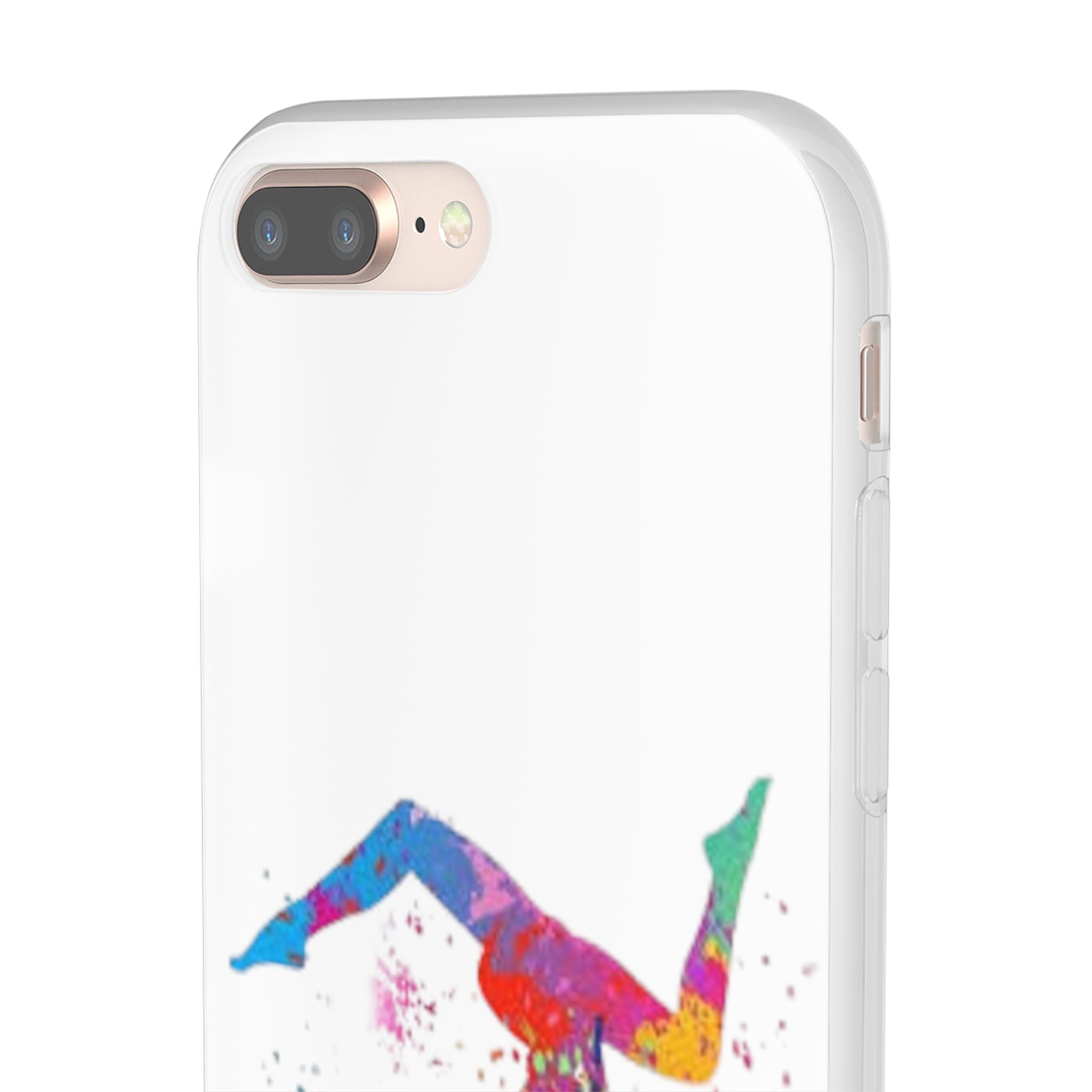 Gymnast Silhouette Phone Case – Colorful Acrobat Watercolor iPhone Cover
