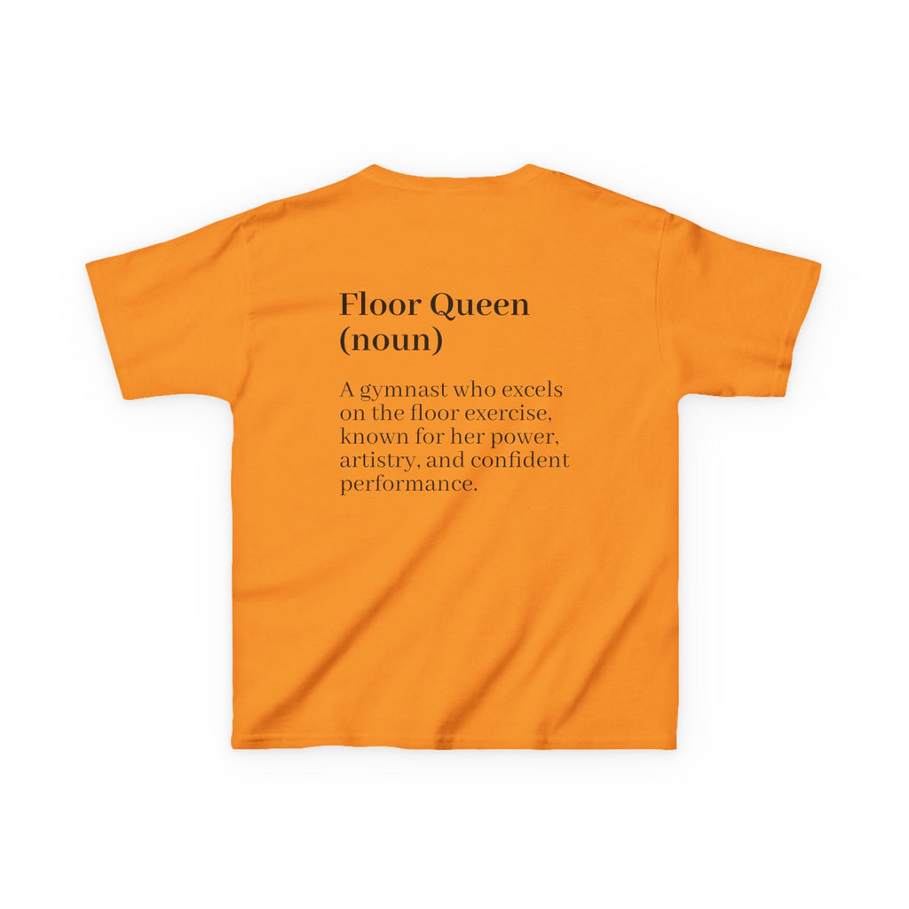 Custom Kids Tee — "Floor Queen" Gymnast Definition Shirt (Custom Name)