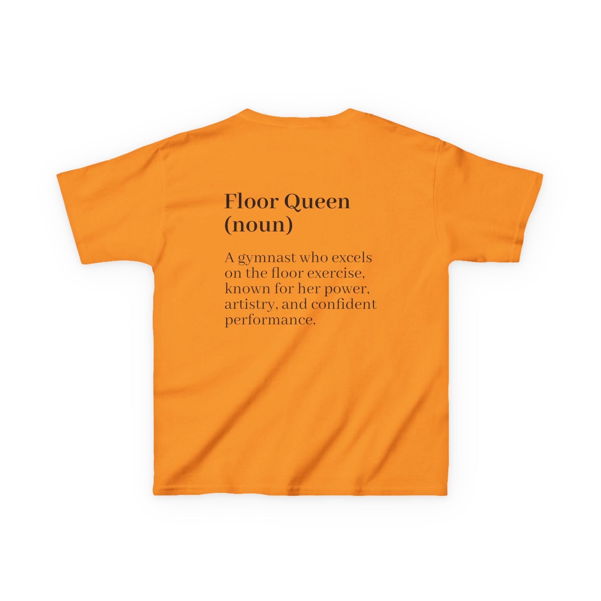 Custom Kids Tee — "Floor Queen" Gymnast Definition Shirt (Custom Name)
