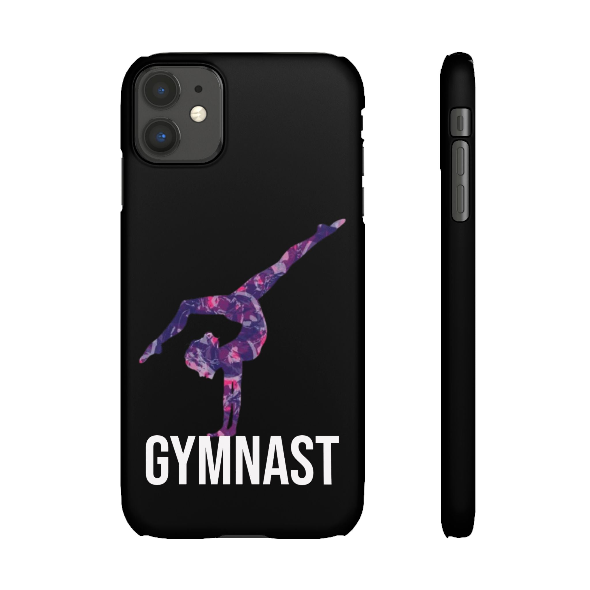 Gymnast Phone Case — Purple Galaxy Gymnastics Snap Case