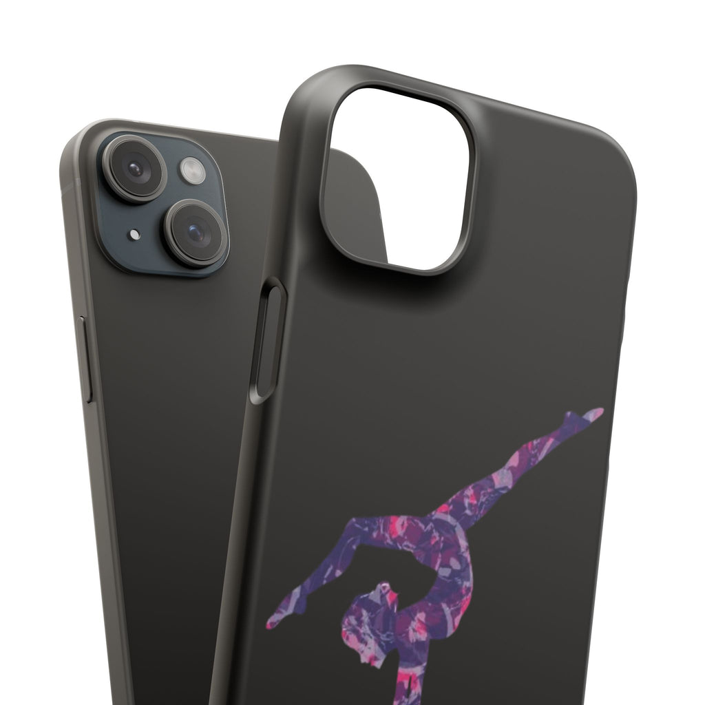 Gymnast Phone Case — Purple Galaxy Gymnastics Snap Case