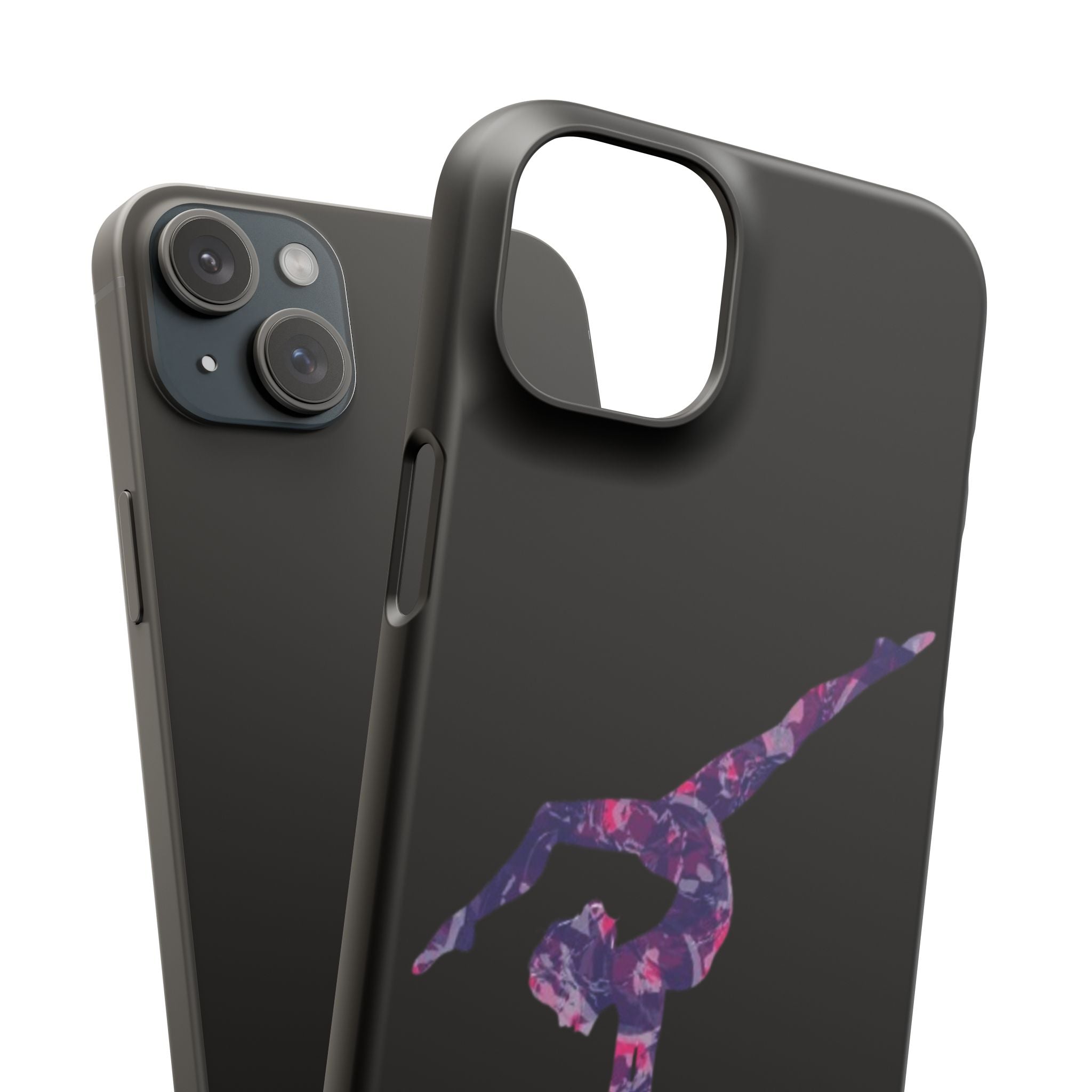 Gymnast Phone Case — Purple Galaxy Gymnastics Snap Case