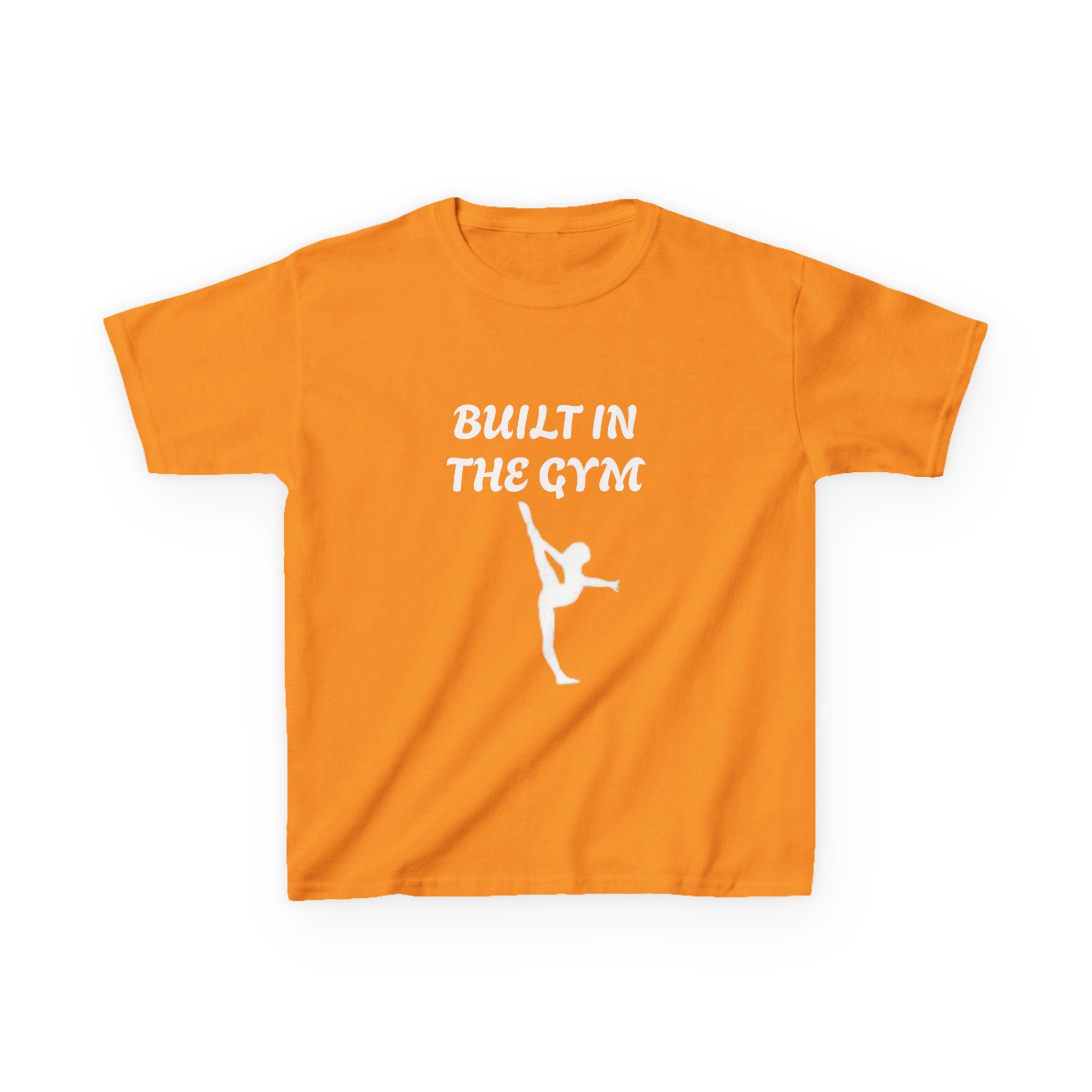 Kids Tee — "Built in the Gym" Gymnastics Shirt