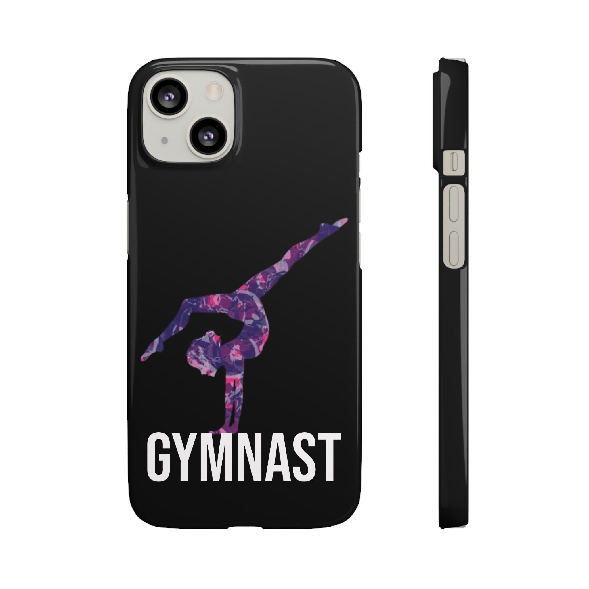 Gymnast Phone Case — Purple Galaxy Gymnastics Snap Case