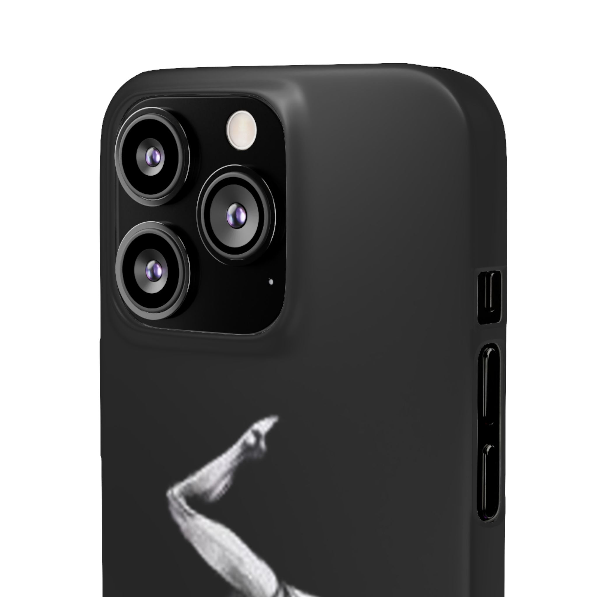Gymnastics Phone Case — Black Chalk-Style Handstand Design