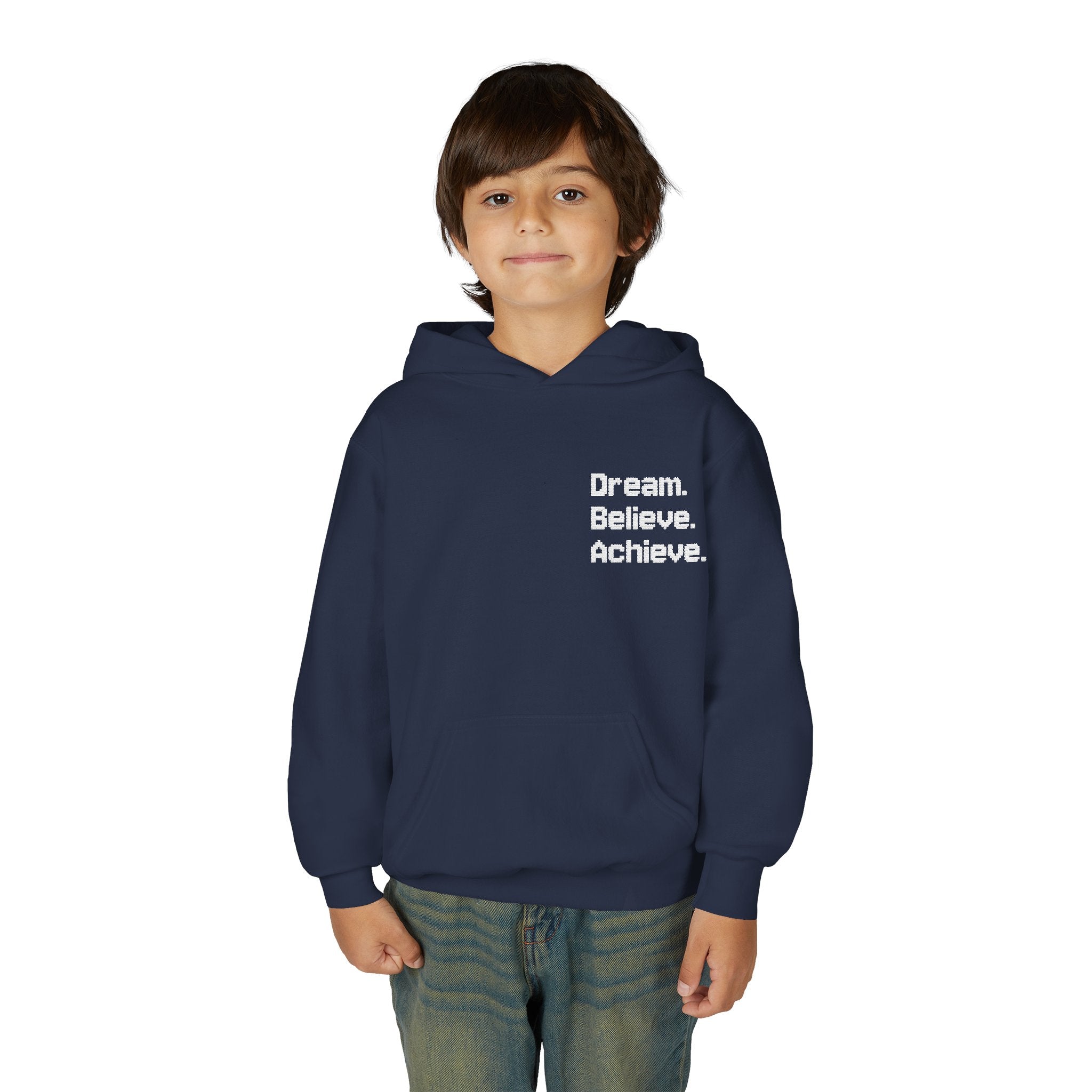 Inspirational Youth Hoodie - Dream Believe Achieve (Kids)