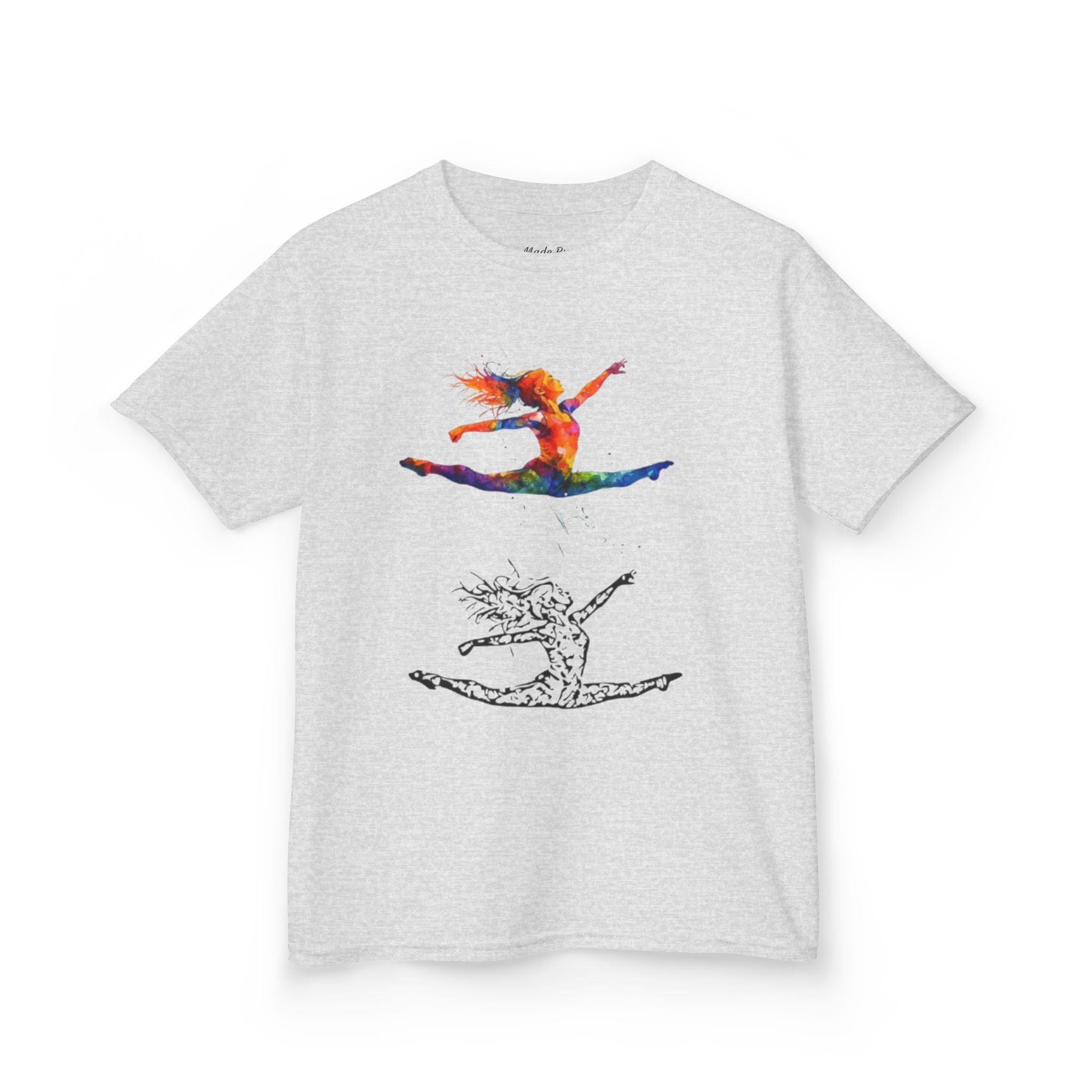 Colorful Splits Gymnastics Kids Tee (Kids)
