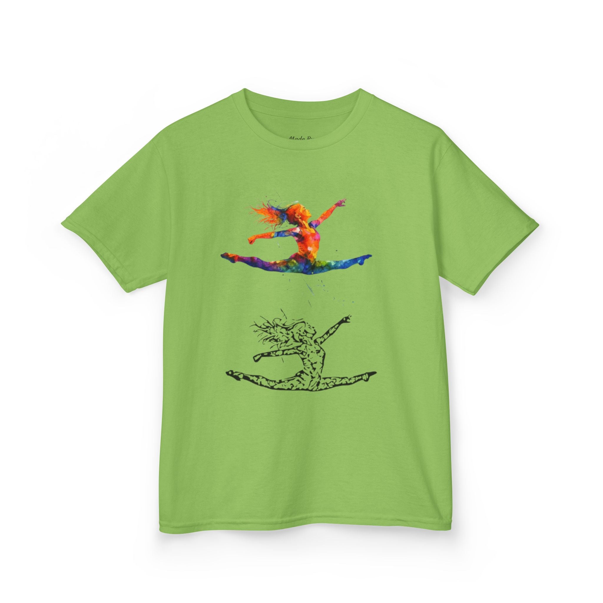 Colorful Splits Gymnastics Kids Tee (Kids)