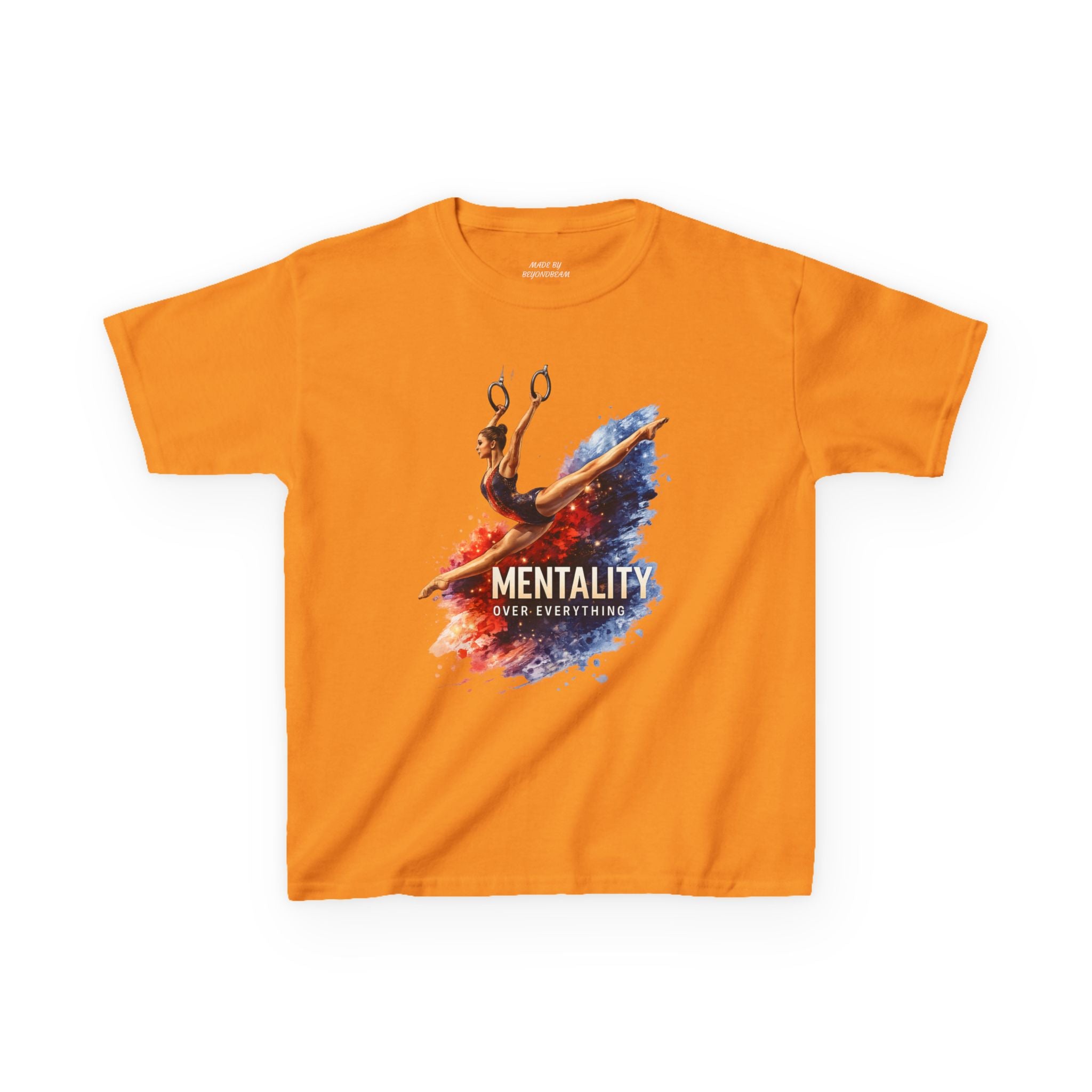 Kids Gymnastics T‑Shirt — 'Mentality: Gymnastics' Colorful Athlete Design