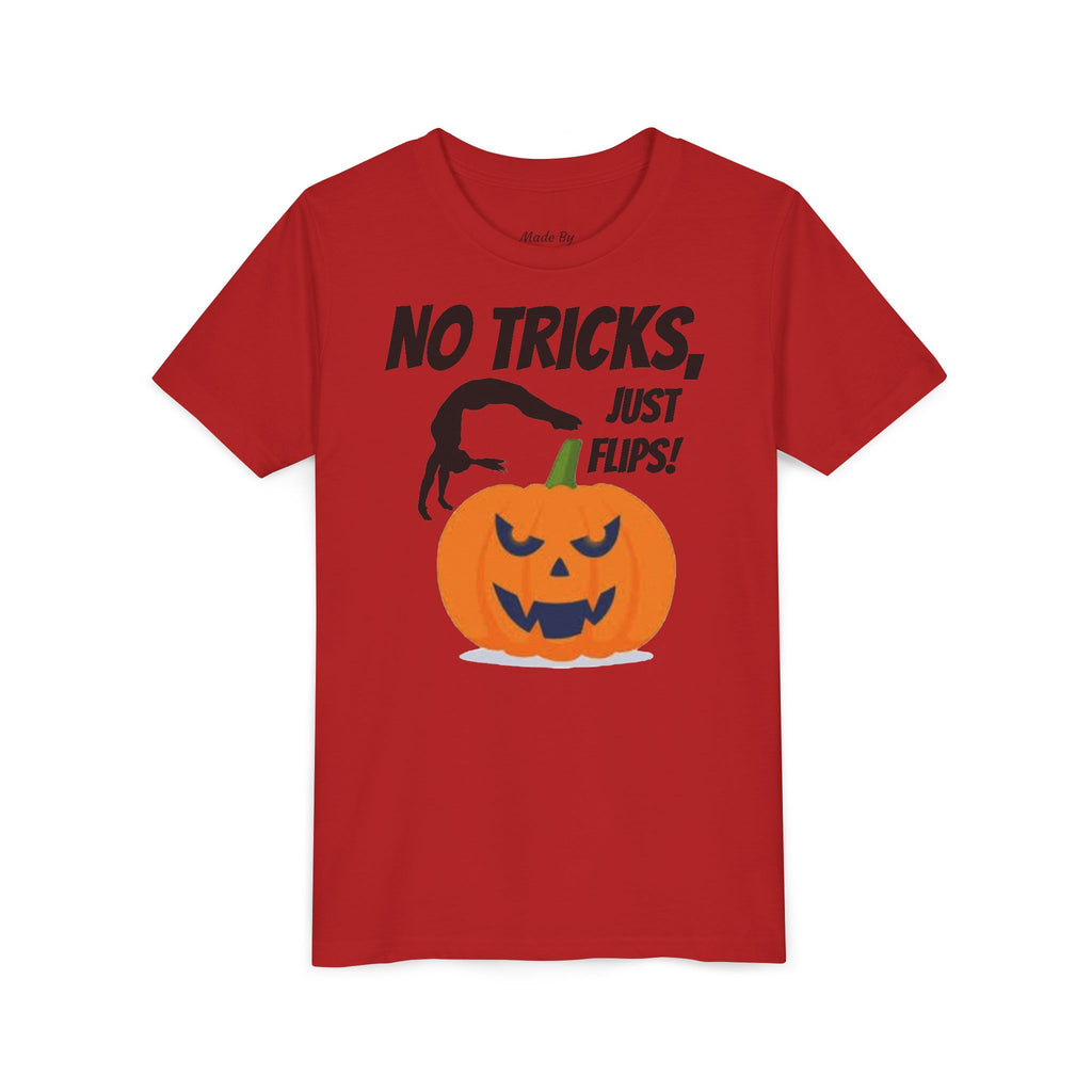 Halloween Kids Tee - No Tricks, Just Flips! (Kids)