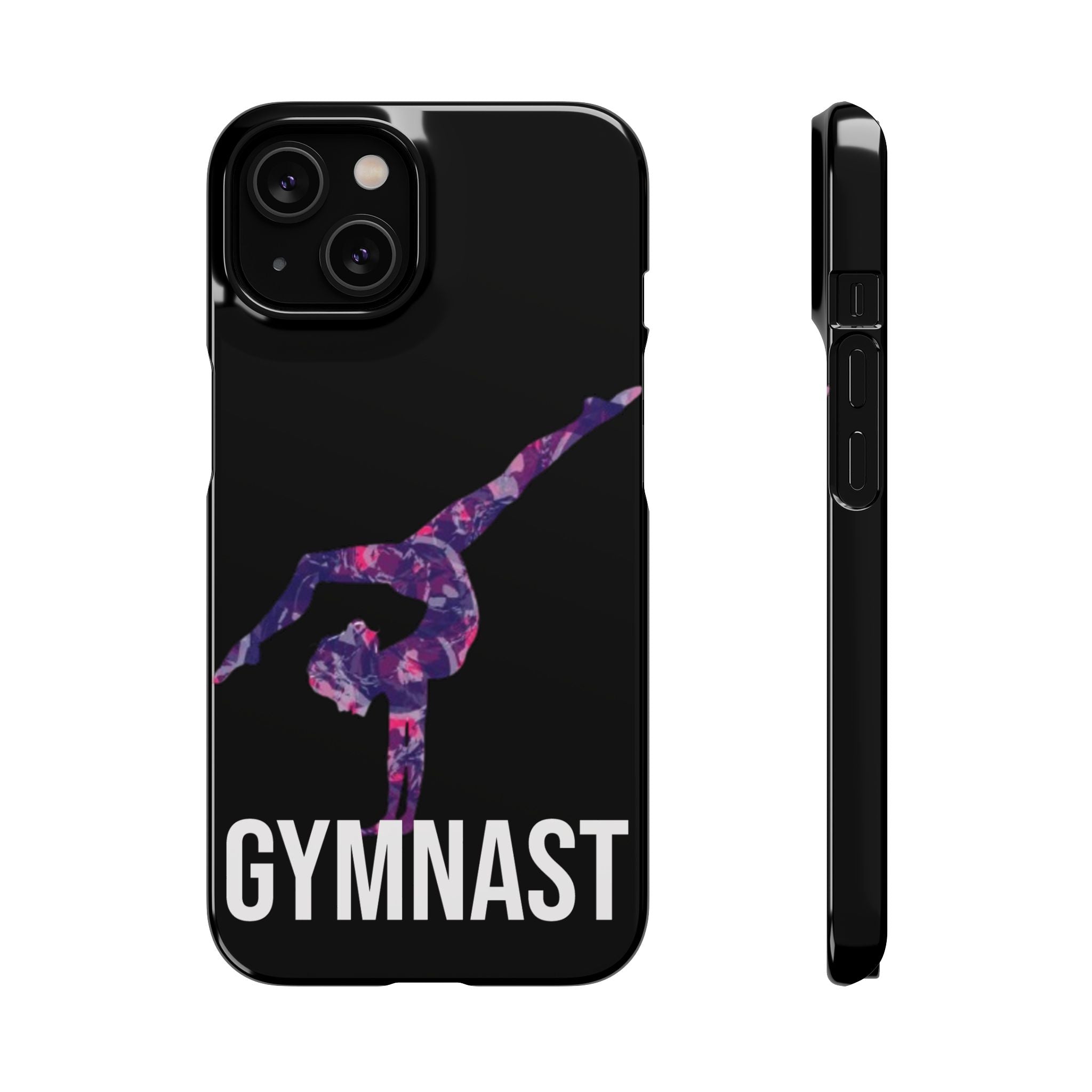 Gymnast Phone Case — Purple Galaxy Gymnastics Snap Case