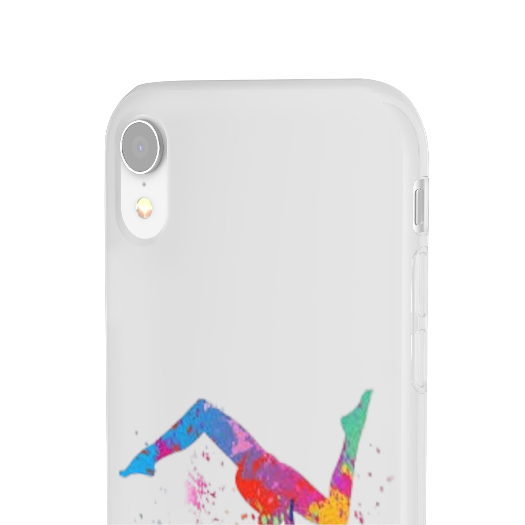 Gymnast Silhouette Phone Case – Colorful Acrobat Watercolor iPhone Cover