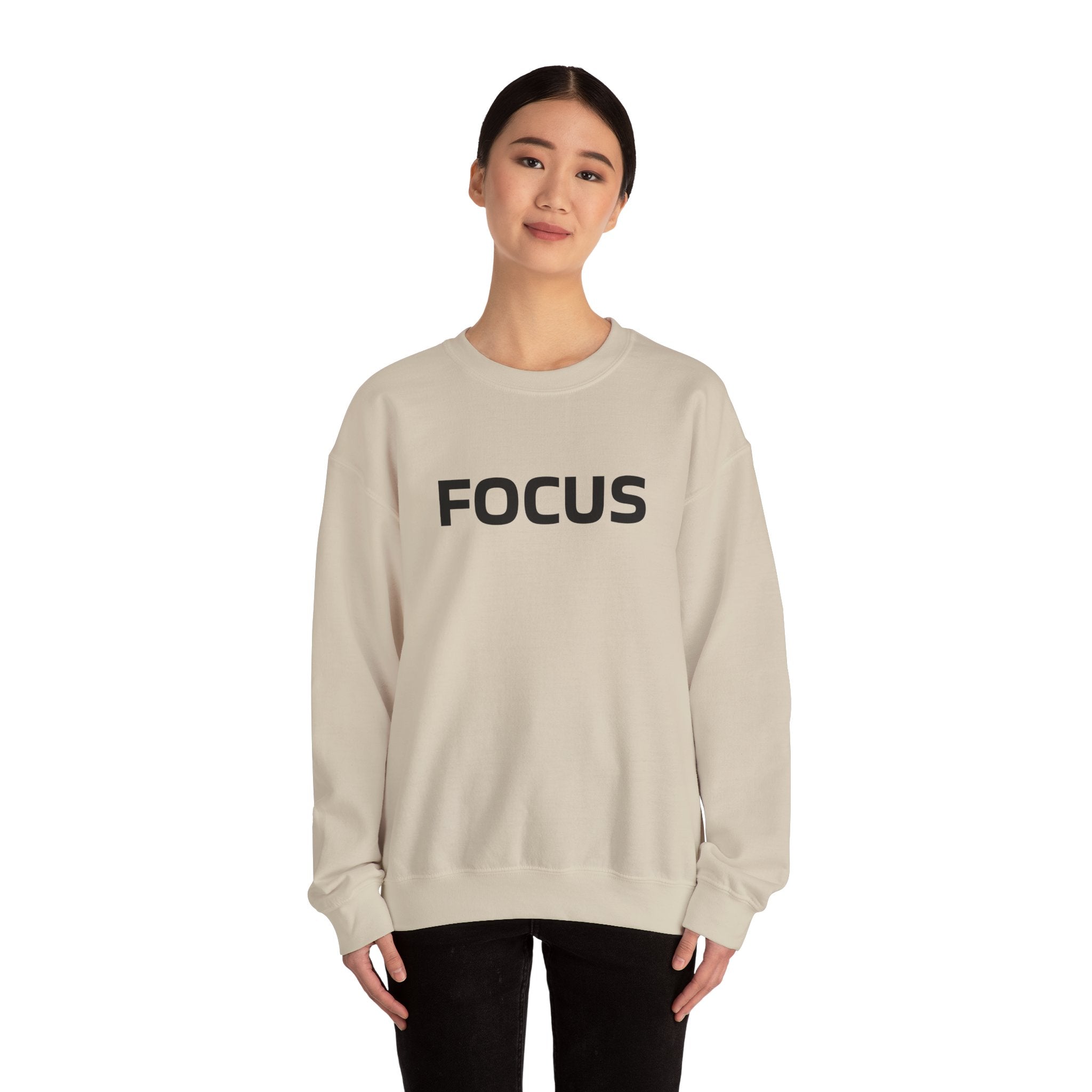 FOCUS Gymnastics Crewneck Sweatshirt — Balance Beam Silhouette (Adults)