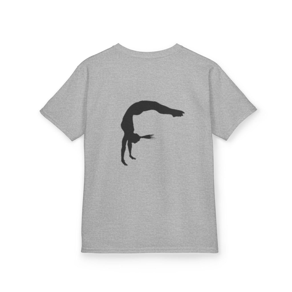 Kids Tee - FEARLESS Gymnastics Shirt with Back Silhouette