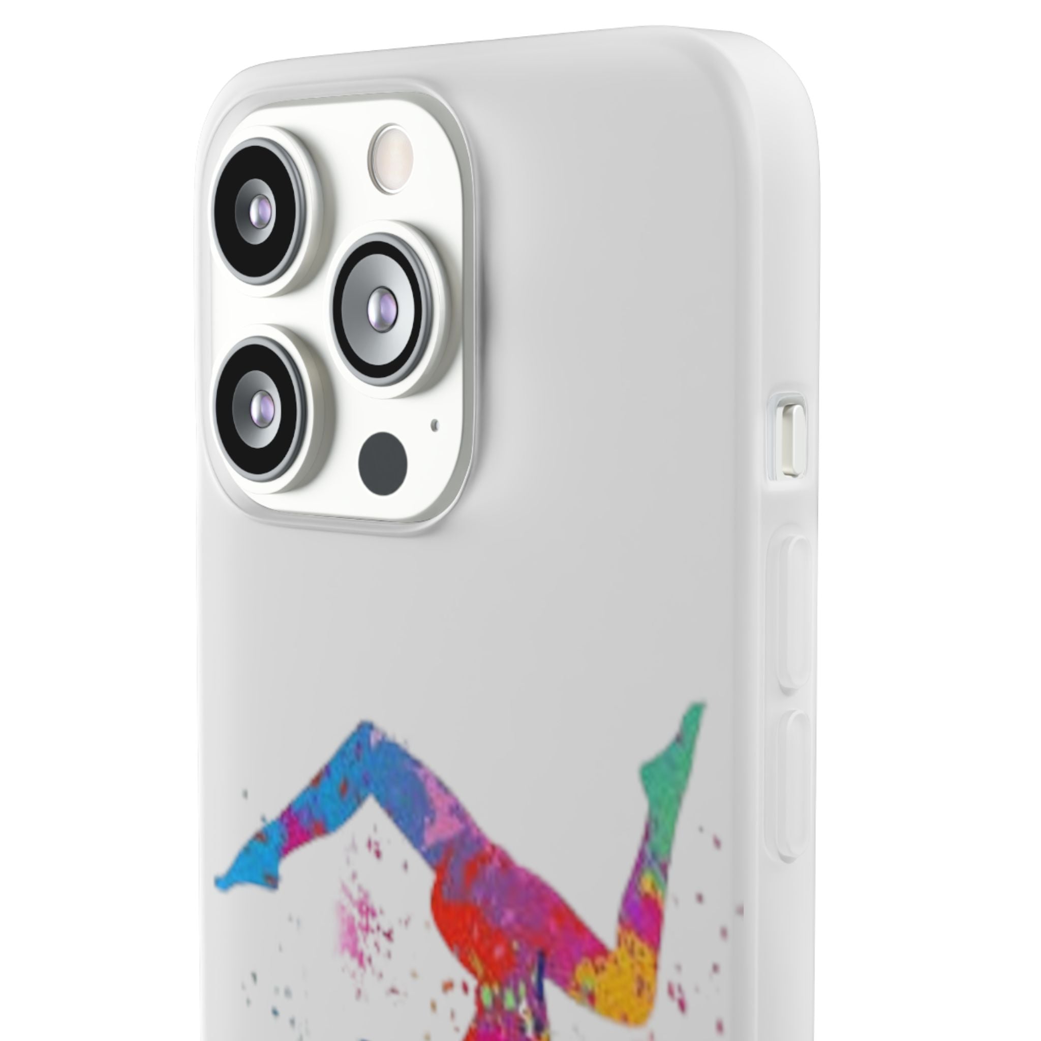 Gymnast Silhouette Phone Case – Colorful Acrobat Watercolor iPhone Cover
