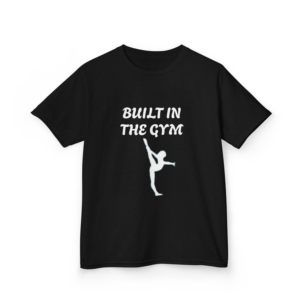 Kids Tee — "Built in the Gym" Gymnastics Shirt