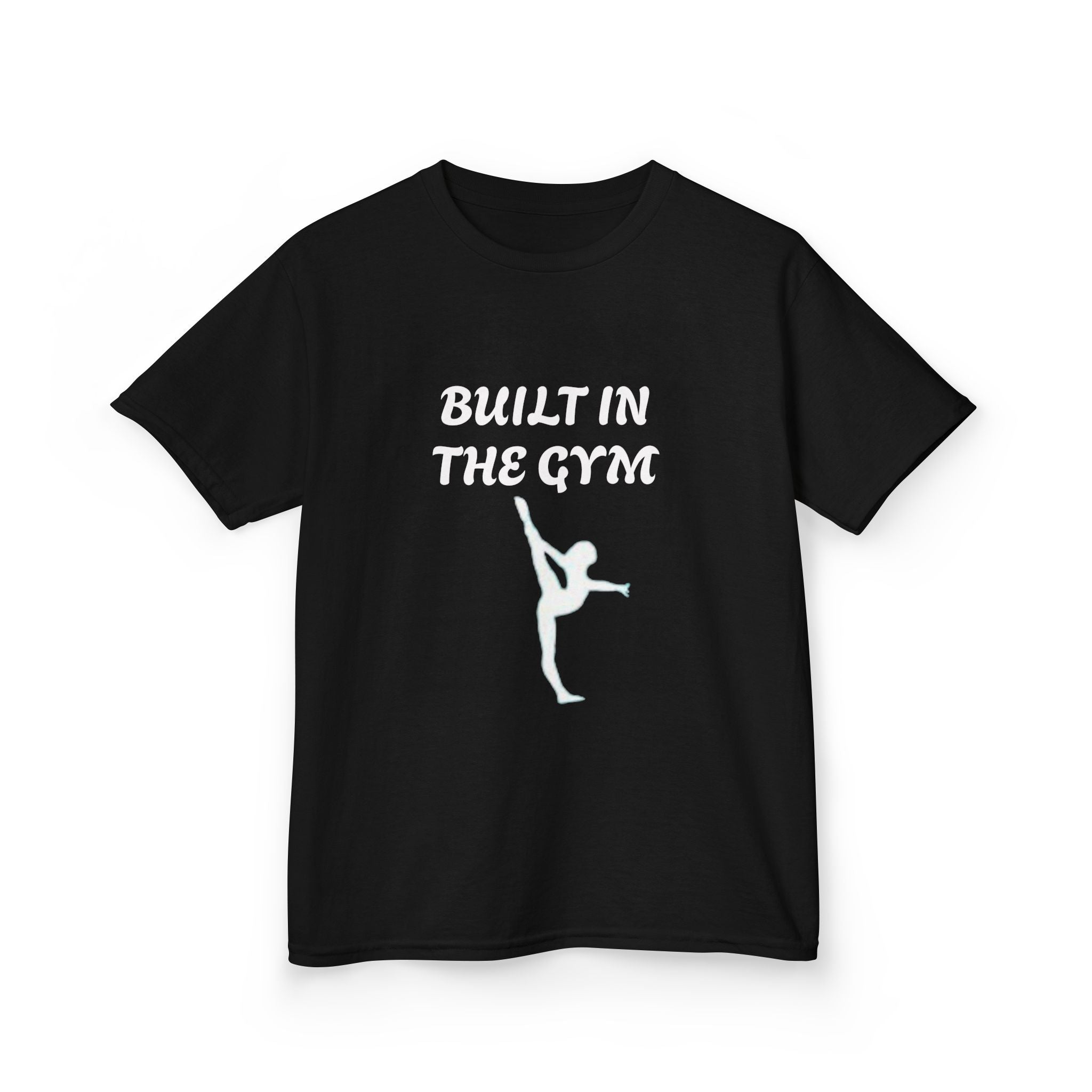 Kids Tee — "Built in the Gym" Gymnastics Shirt