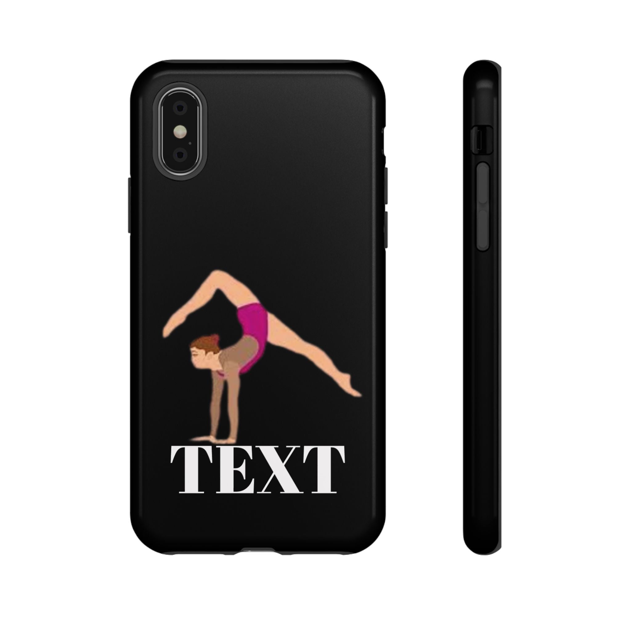Gymnast Phone Case — Personalized TEXT Design